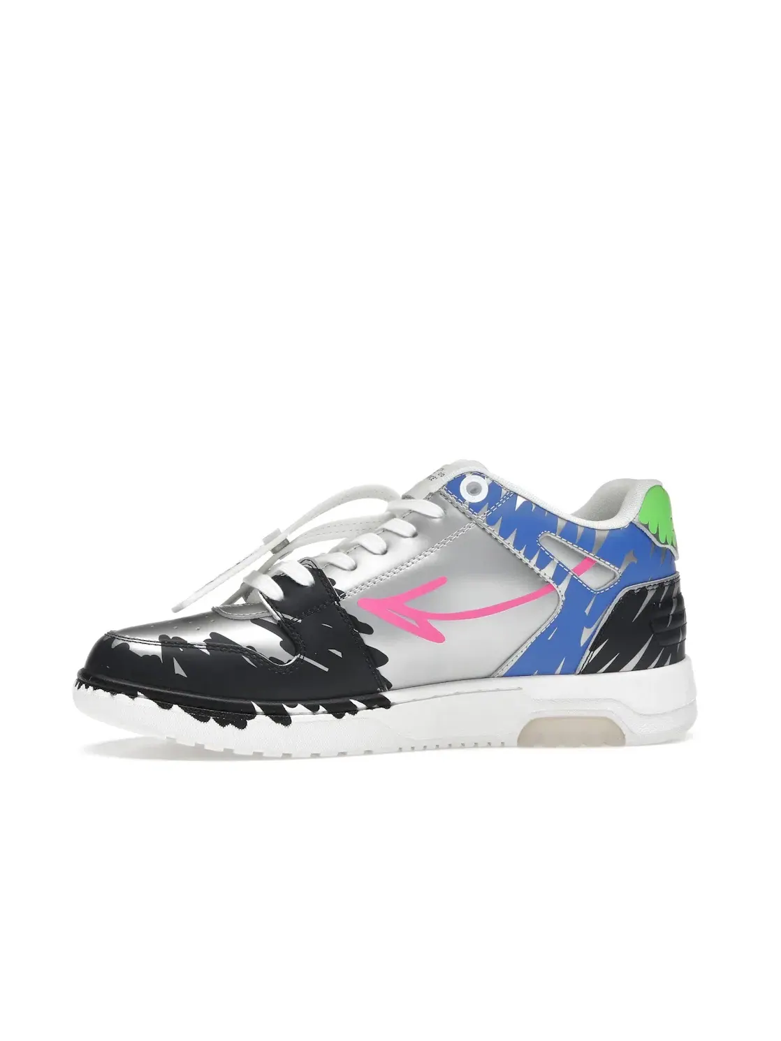 Женские кроссовки на низком ходу OFF-WHITE Out Of Office OOO Low Tops — изображение 3 из 4, черный/розовый