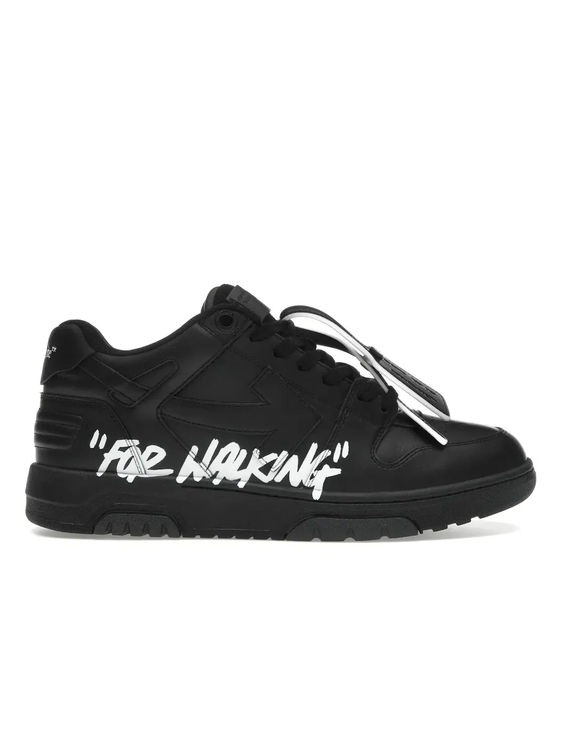 Мужские кроссовки с контрастной расцветкой Out Of Office OOO Low Tops OFF-WHITE — изображение 1 из 4, черный/белый