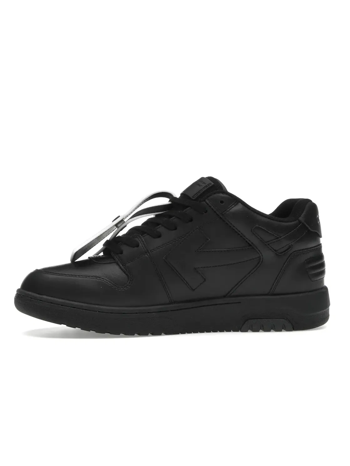 Мужские кроссовки с контрастной расцветкой Out Of Office OOO Low Tops OFF-WHITE — изображение 3 из 4, черный/белый