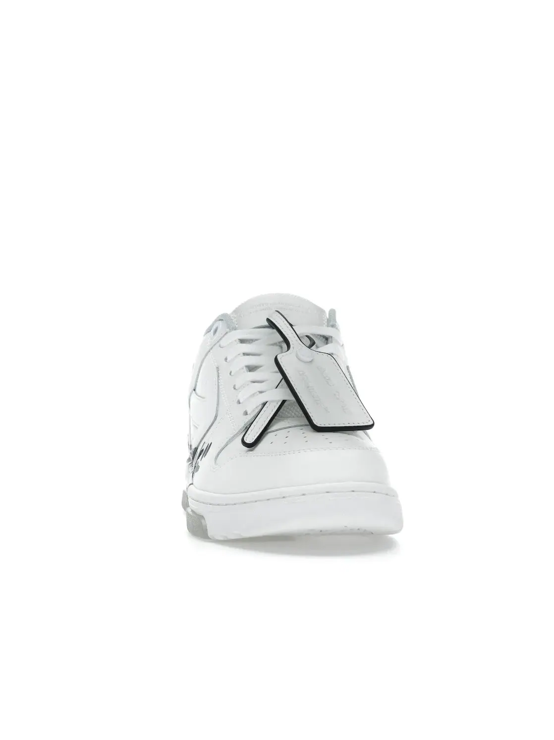 Мужские кроссовки из кожи с моделью OFF-WHITE Out Of Office OOO Low Tops OFF-WHITE — изображение 2 из 4, белый