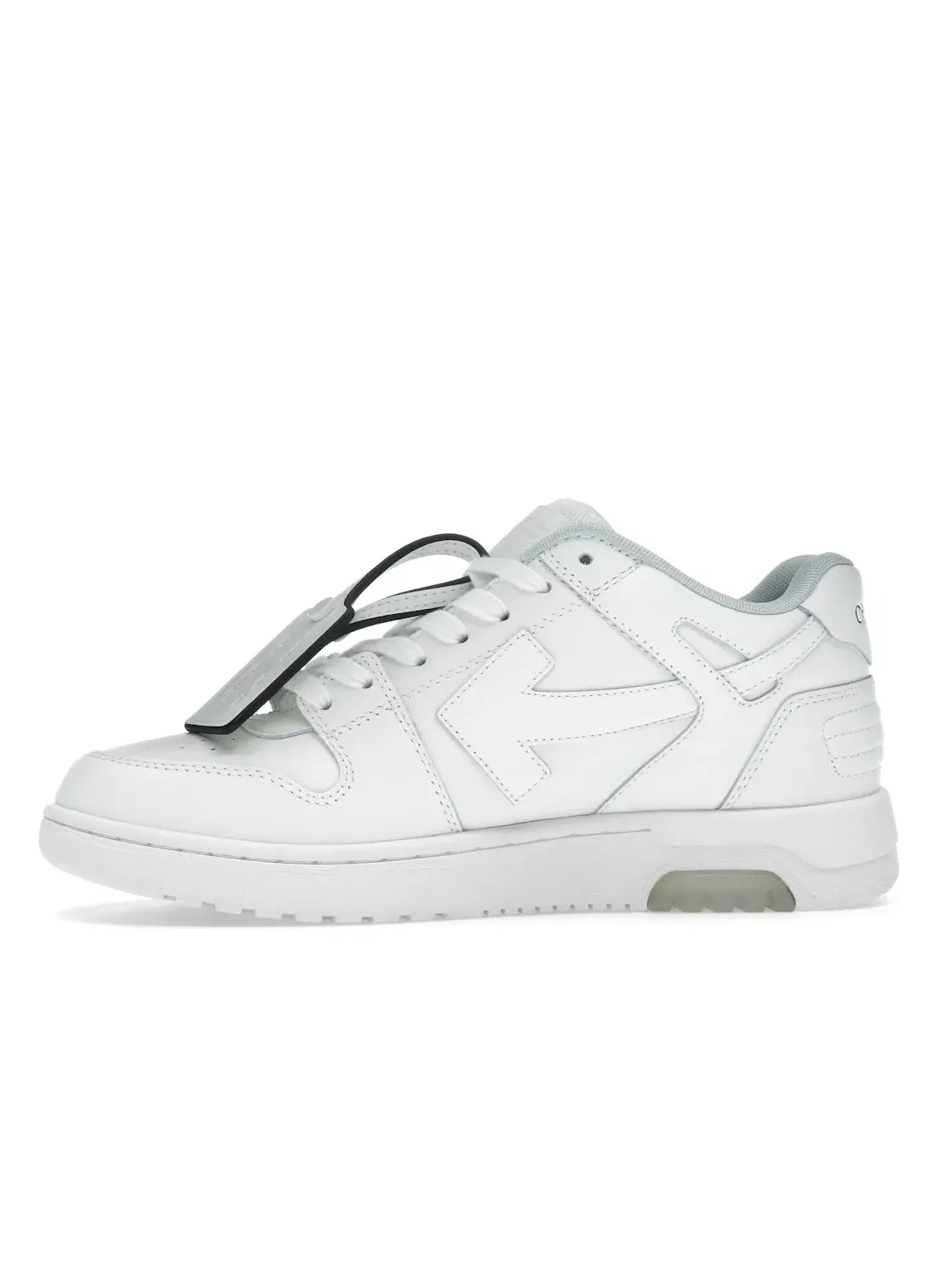 Мужские кроссовки из кожи с моделью OFF-WHITE Out Of Office OOO Low Tops OFF-WHITE — изображение 3 из 4, белый