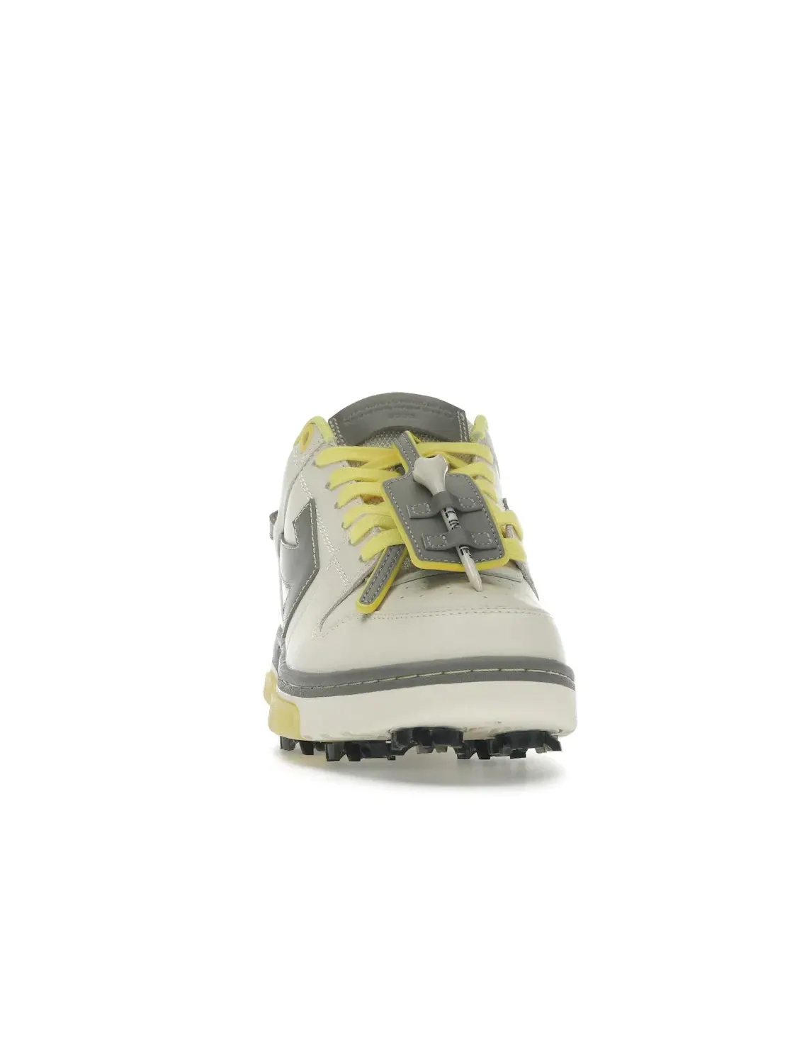 Мужские кроссовки для гольфа с принтом OFF-WHITE Out Of Office OOO Low Tops Golf OFF-WHITE — изображение 2 из 4, серый желтый