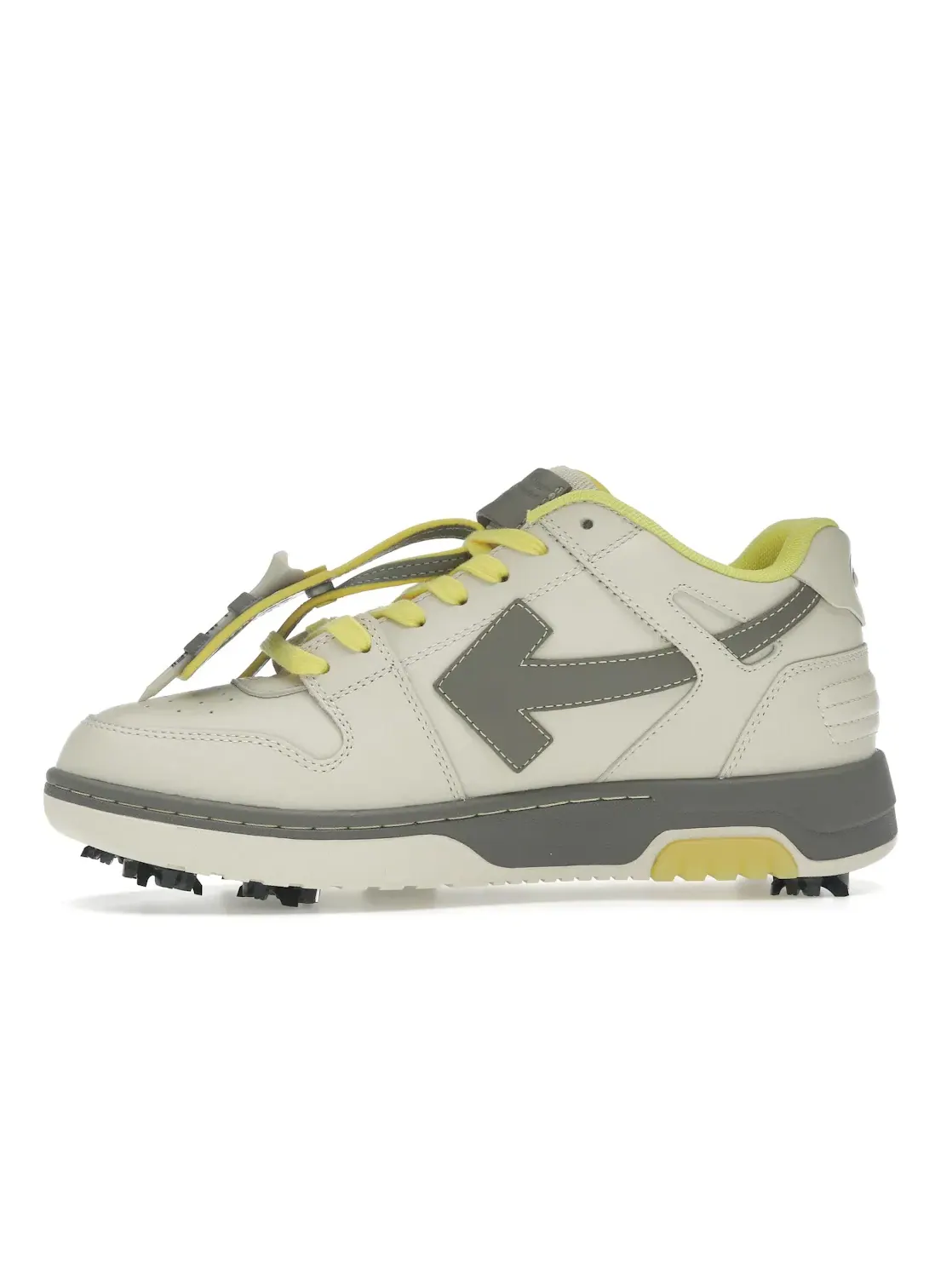 Мужские кроссовки для гольфа с принтом OFF-WHITE Out Of Office OOO Low Tops Golf OFF-WHITE — изображение 3 из 4, серый желтый