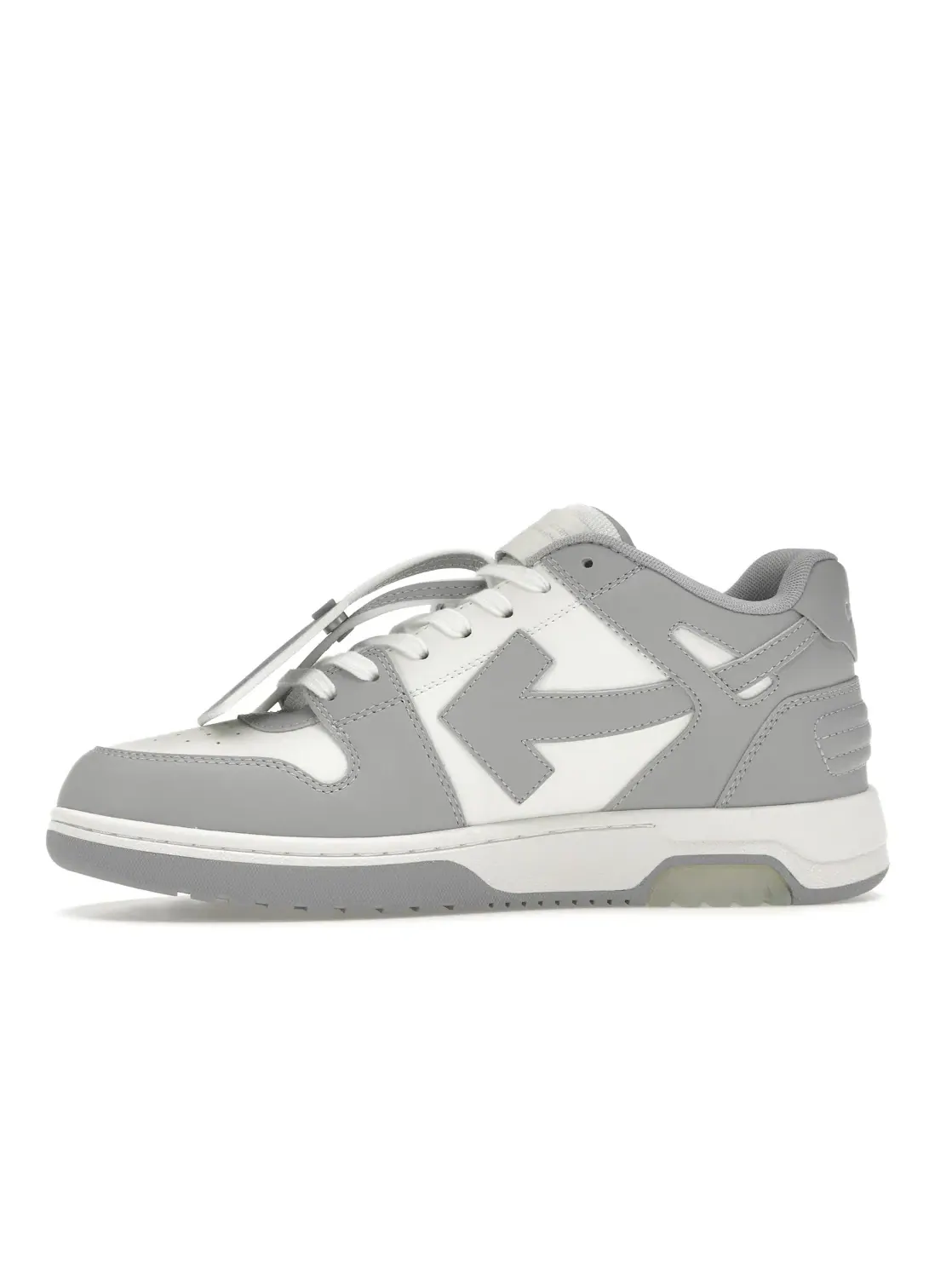 Мужские кроссовки с контрастной пяткой OFF-WHITE Out Of Office Low OFF-WHITE — изображение 3 из 4, серый белый
