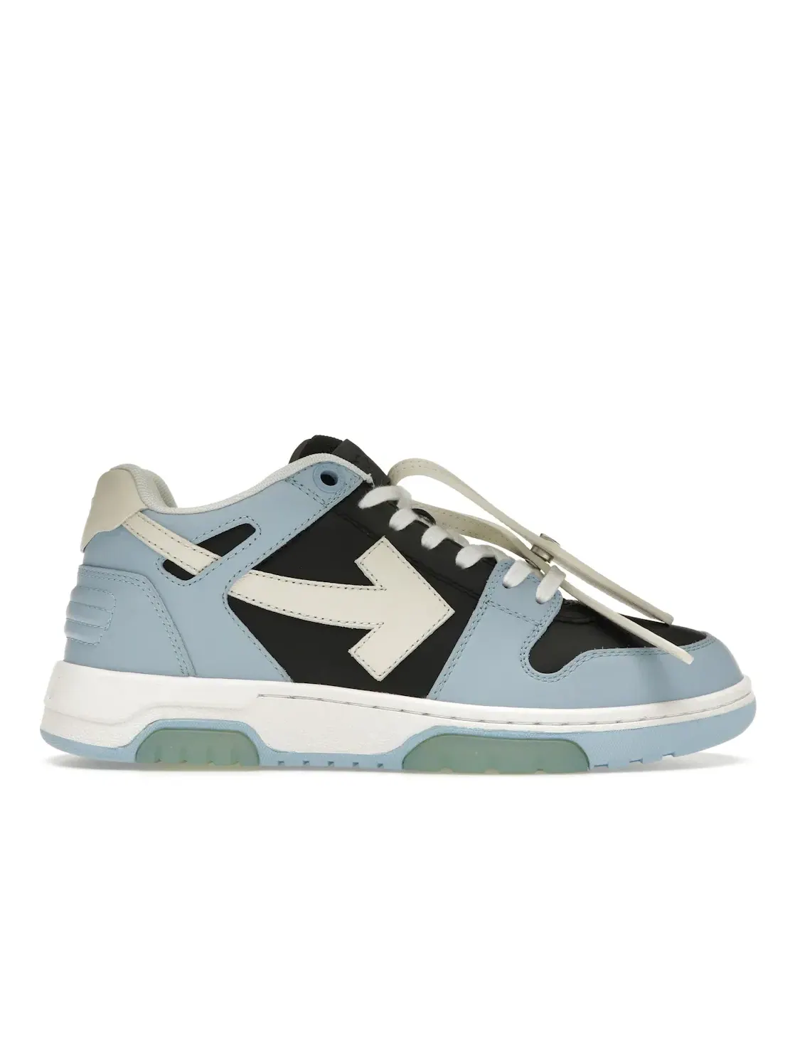 Мужские кроссовки с низким верхом OFF-WHITE Out Of Office OOO Low Tops OFF-WHITE — изображение 1 из 4, светлый синий черный