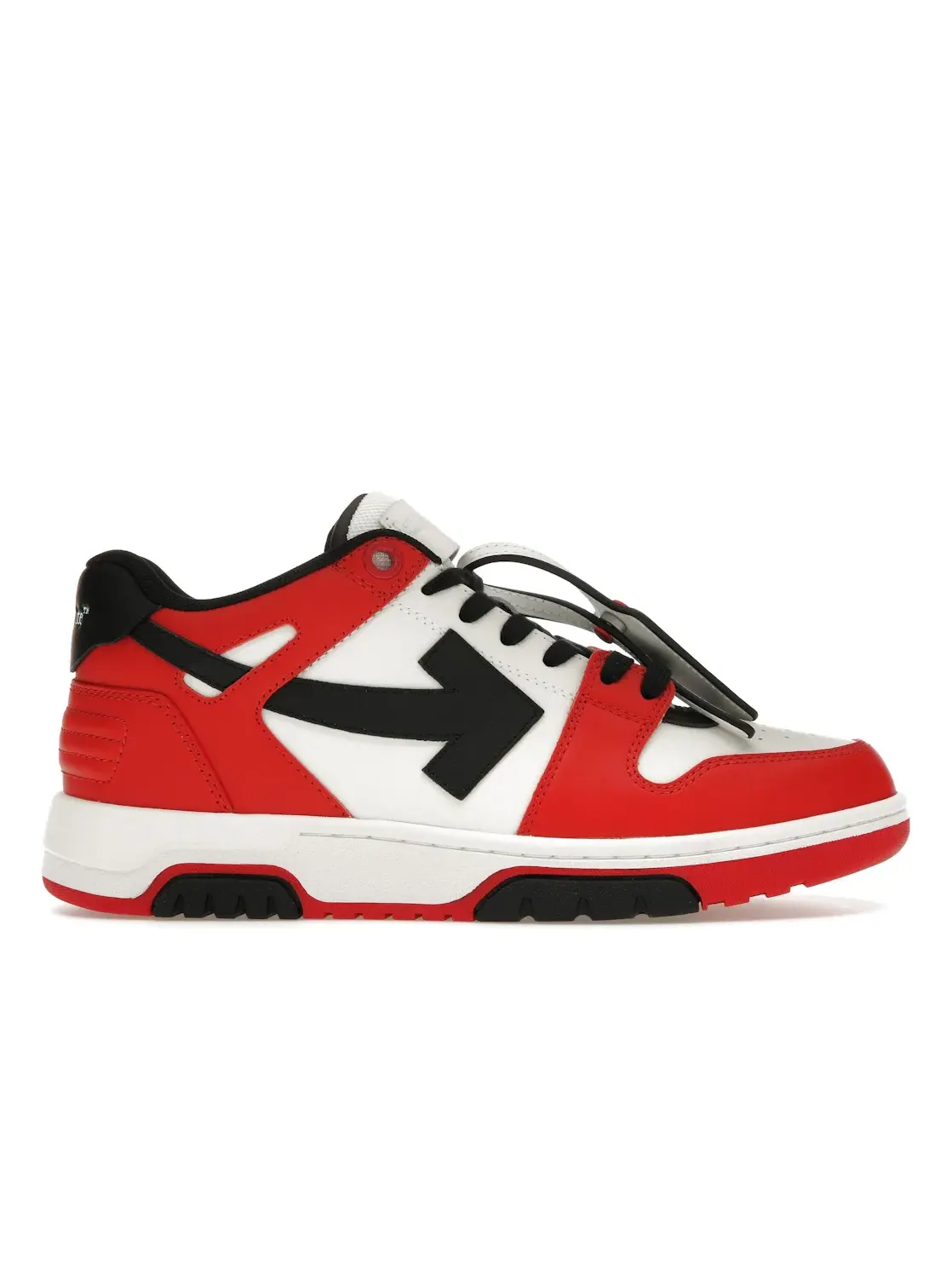 Мужские кроссовки с контрастной подошвой OFF-WHITE Out Of Office OOO Low Tops — изображение 1 из 4, красный/черный