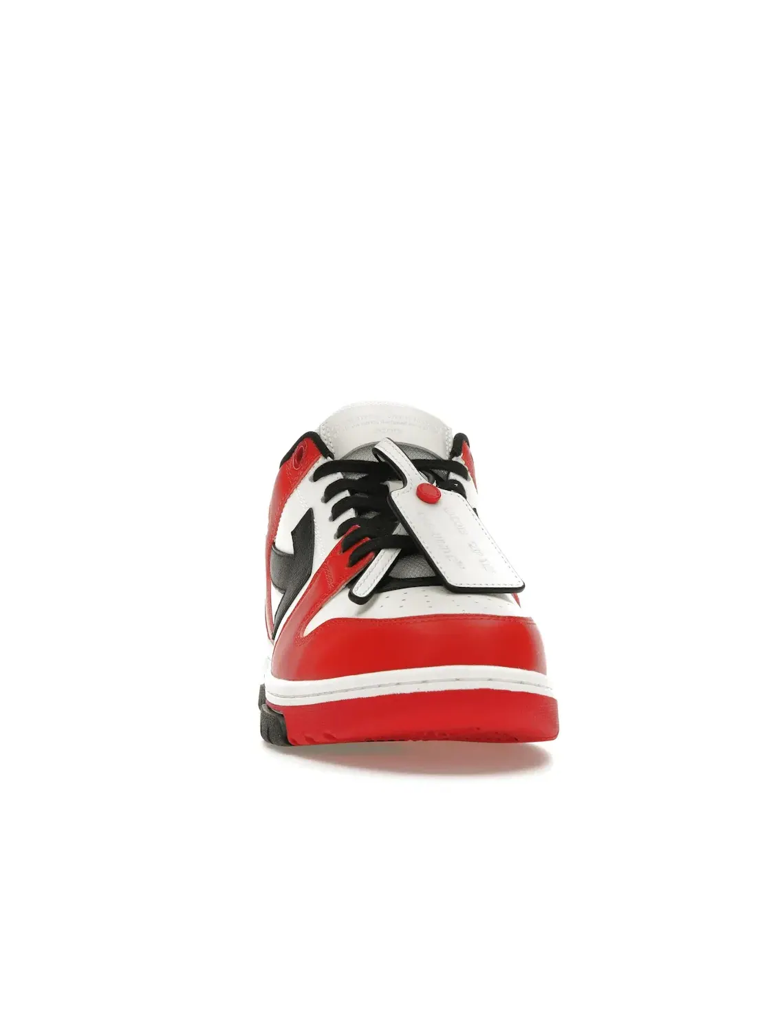 Мужские кроссовки с контрастной подошвой OFF-WHITE Out Of Office OOO Low Tops — изображение 2 из 4, красный/черный