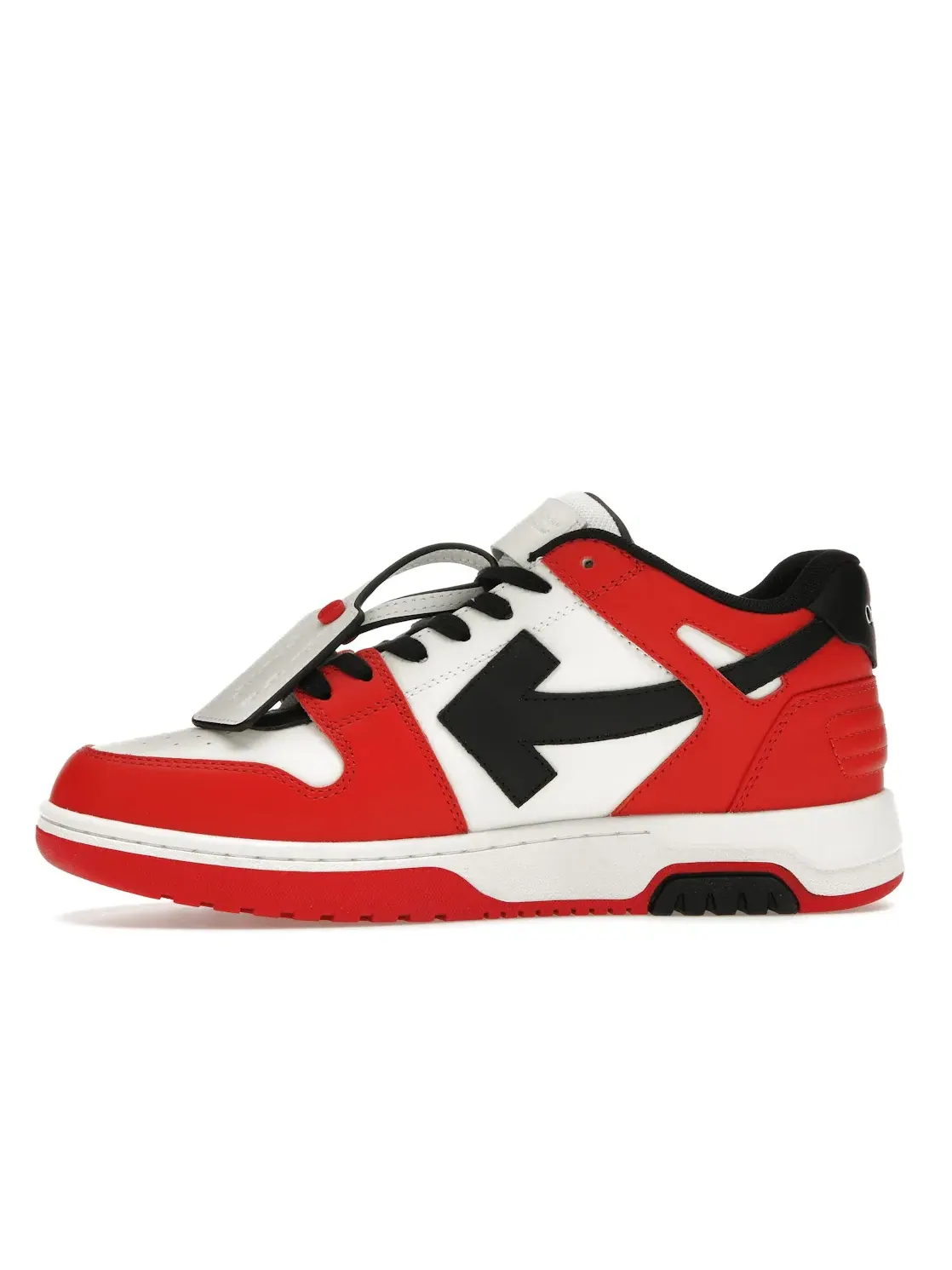 Мужские кроссовки с контрастной подошвой OFF-WHITE Out Of Office OOO Low Tops — изображение 3 из 4, красный/черный