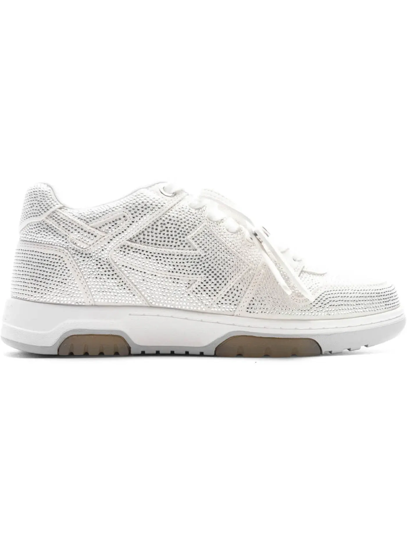 Мужские кроссовки с принтом Out Of Office OOO Low Tops OFF-WHITE — изображение 1 из 1, серебристый белый