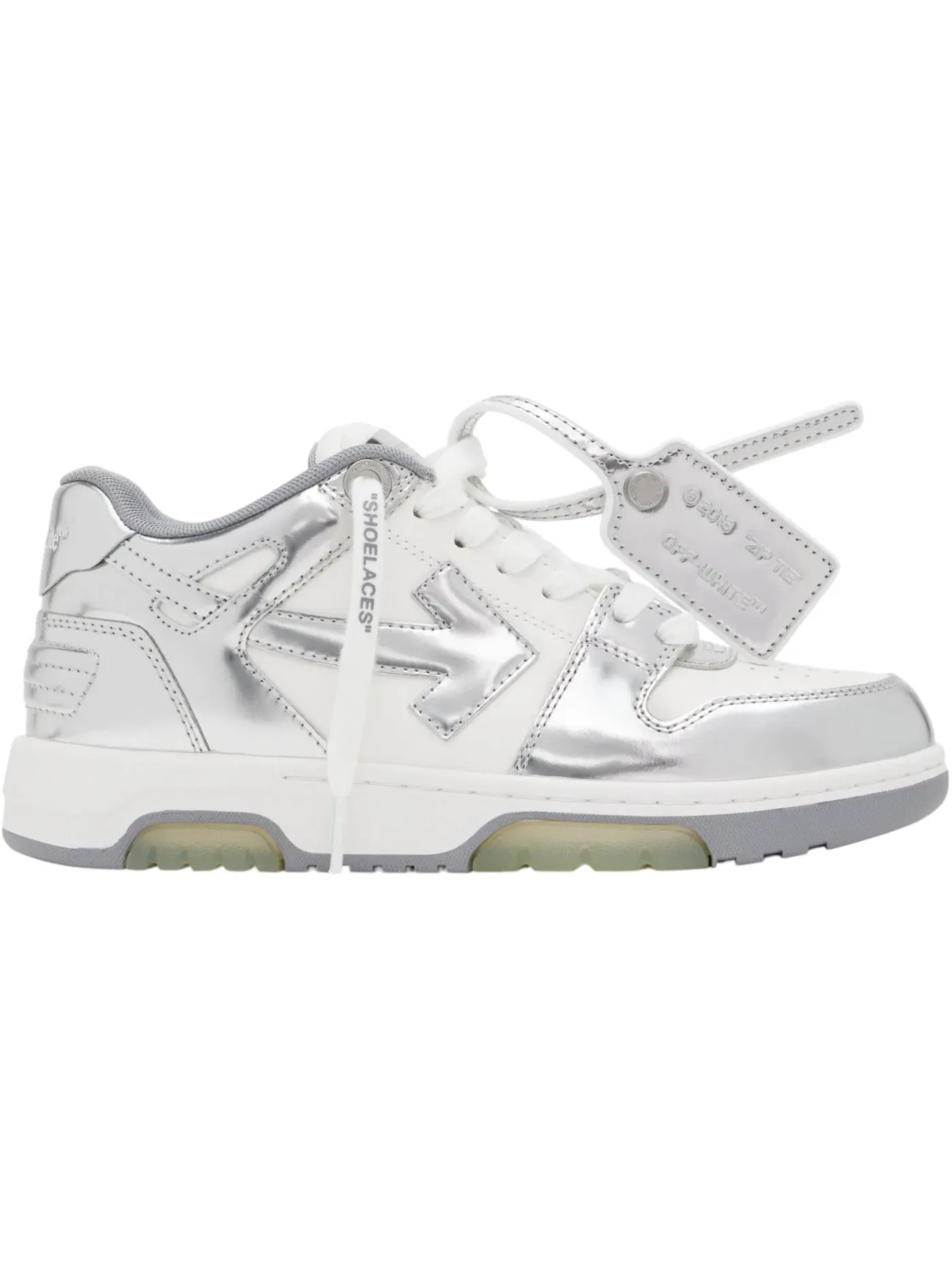 Мужские кроссовки OFF-WHITE Out Of Office OOO Low Tops — изображение 1 из 1, серебристый белый