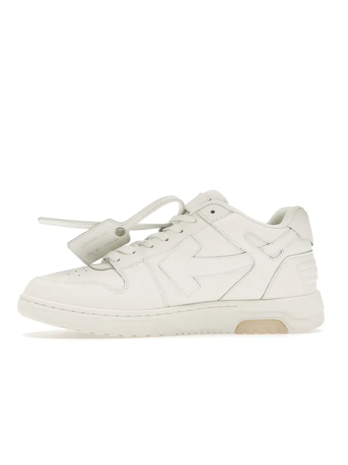 Мужские кроссовки с принтом Out Of Office OOO Low Tops OFF-WHITE — изображение 3 из 4, белый белый белый