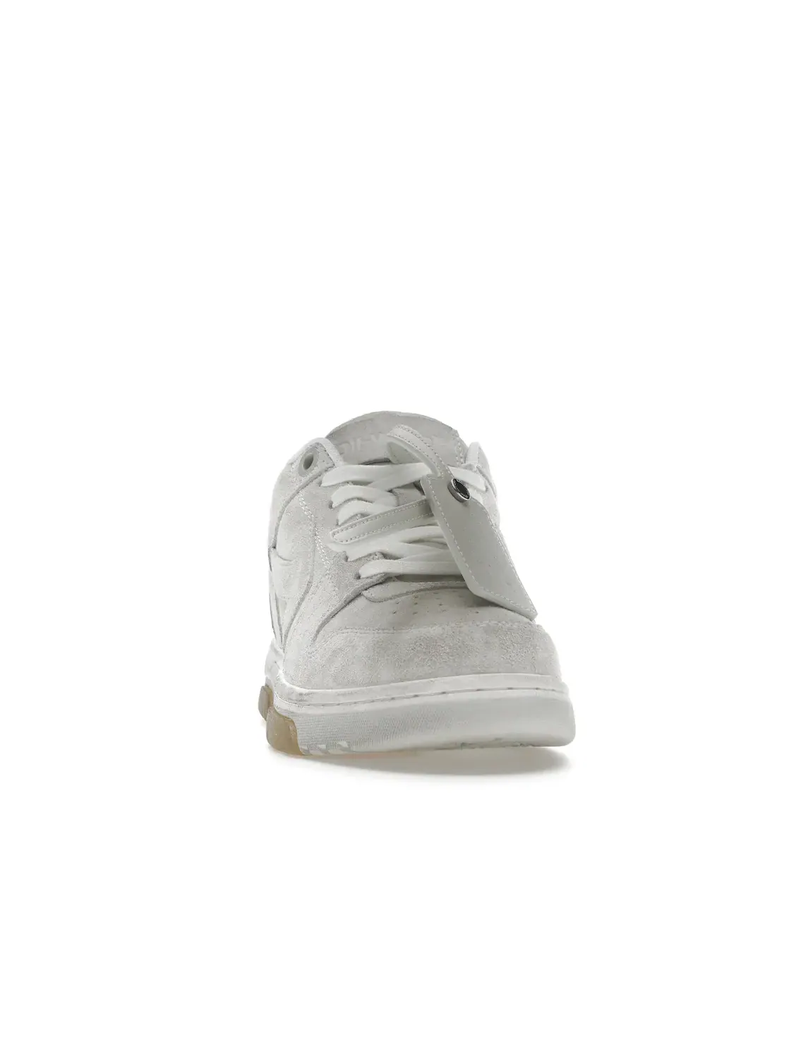 Мужские кроссовки с состаренной замшей OFF-WHITE Out Of Office OOO Low Tops OFF-WHITE — изображение 2 из 4, белый белый