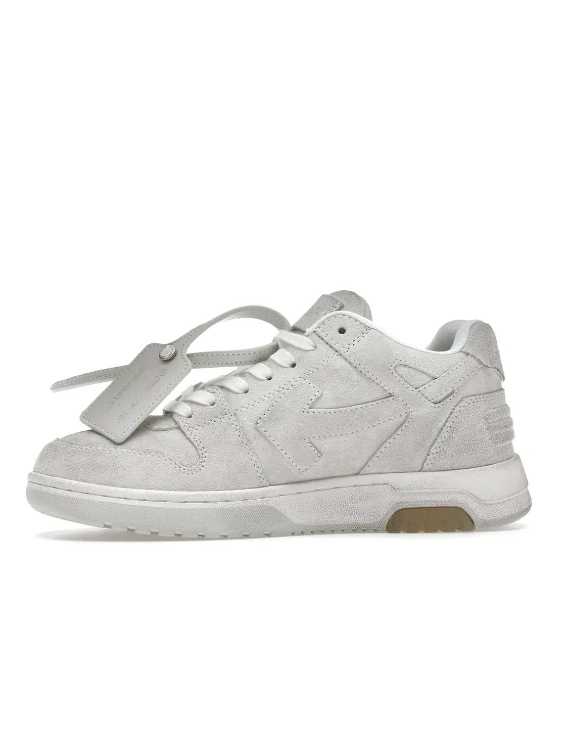 Мужские кроссовки с состаренной замшей OFF-WHITE Out Of Office OOO Low Tops OFF-WHITE — изображение 3 из 4, белый белый