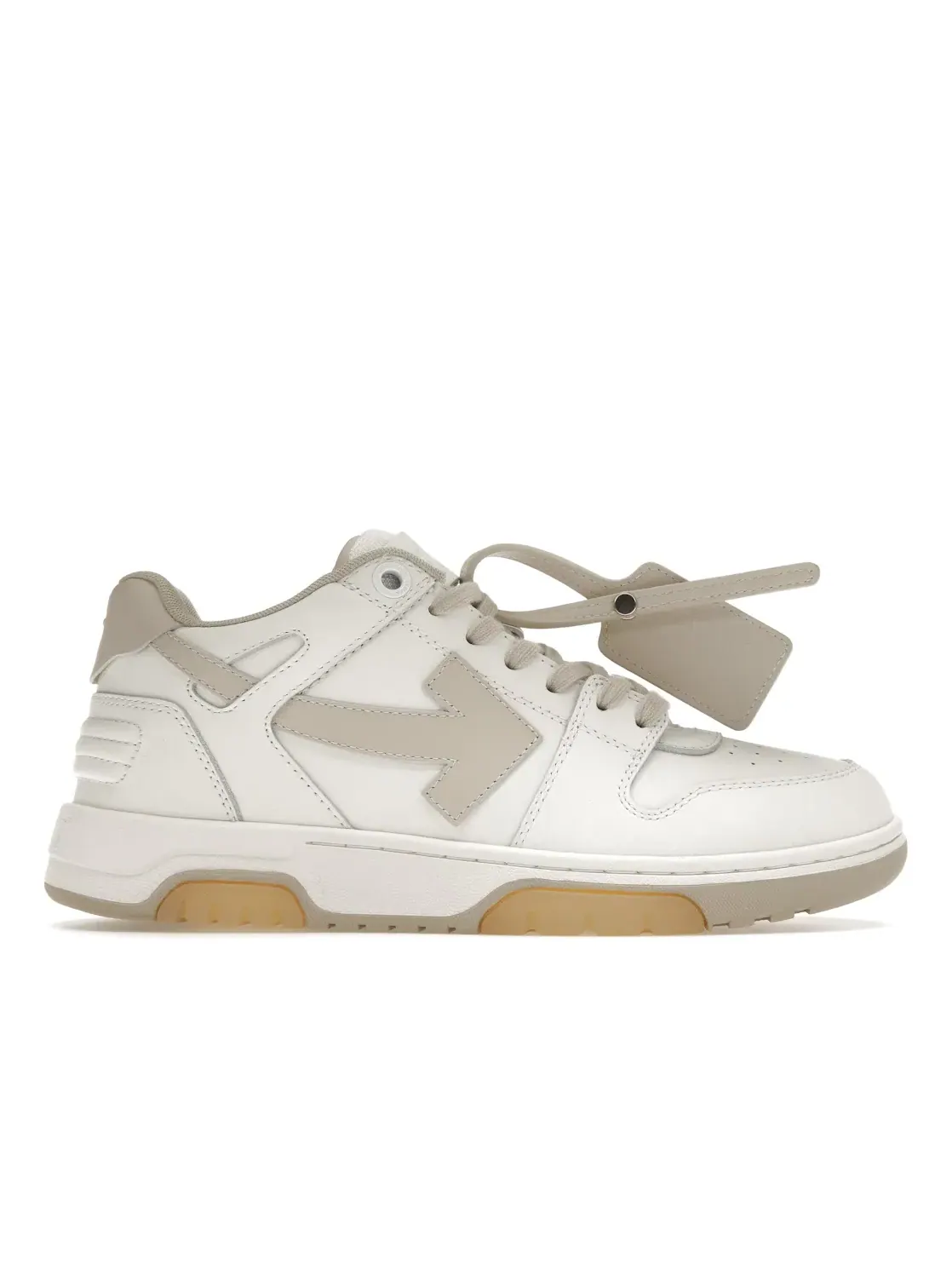 Мужские кроссовки с низким верхом OFF-WHITE Out Of Office OOO Low Tops OFF-WHITE — изображение 1 из 4, белый бежевый