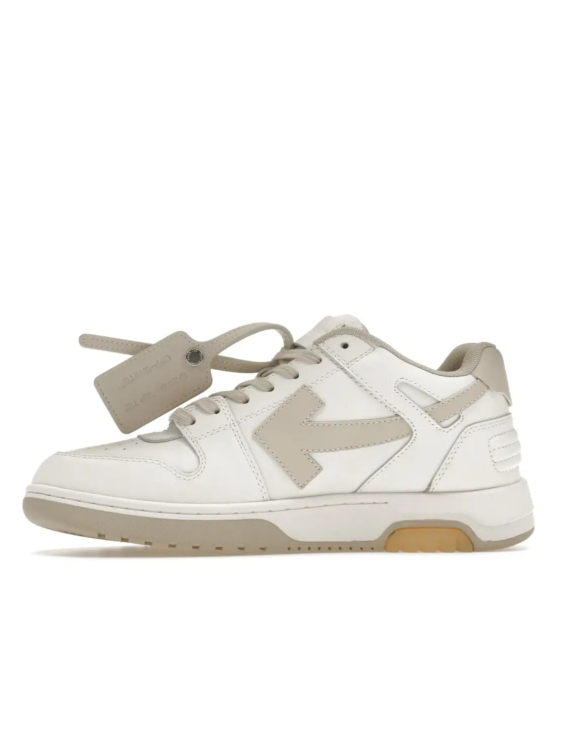 Мужские кроссовки с низким верхом OFF-WHITE Out Of Office OOO Low Tops OFF-WHITE — изображение 3 из 4, белый бежевый