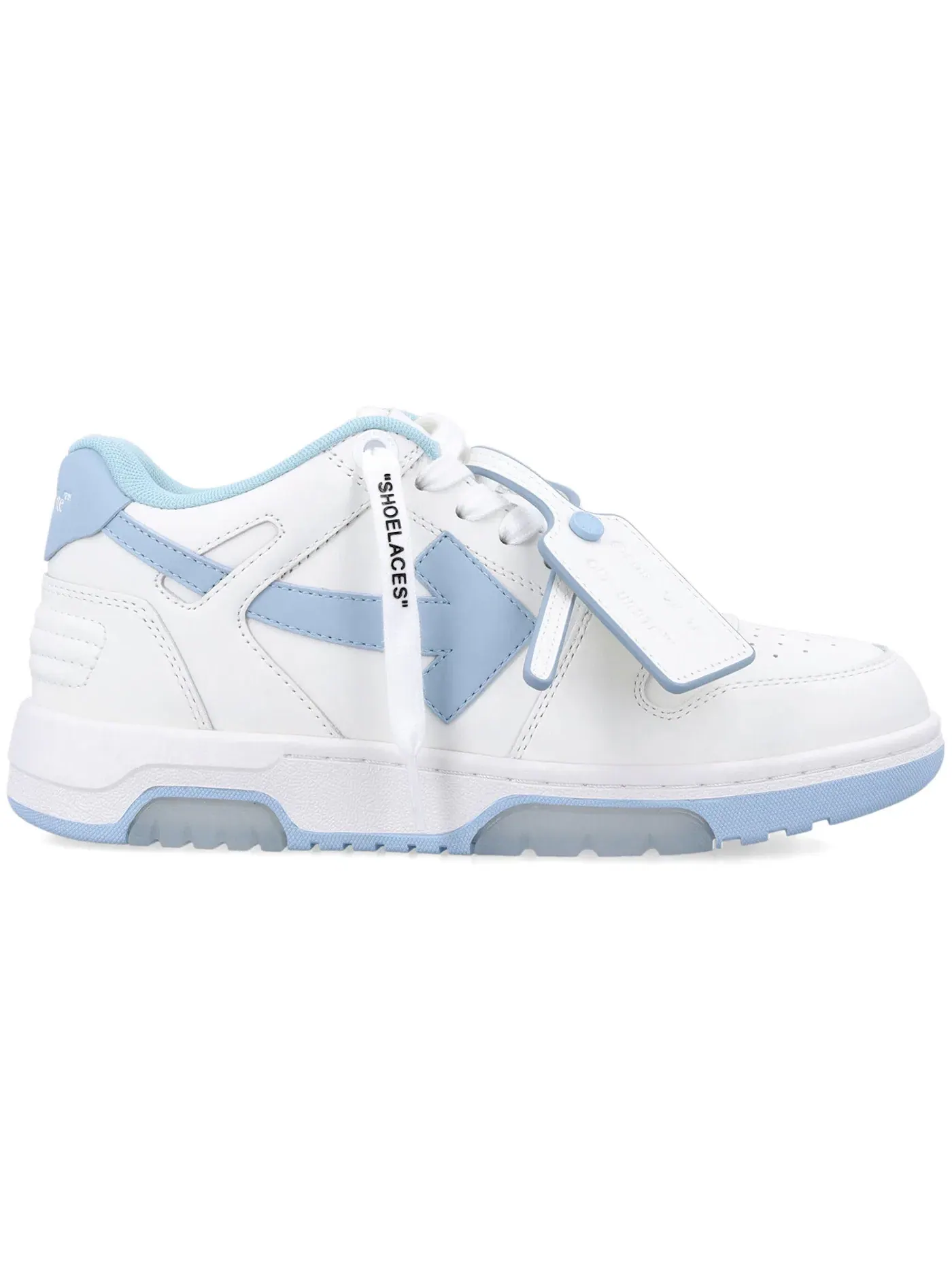 Женские кроссовки с низким верхом OFF-WHITE Out Of Office OOO Low Tops OFF-WHITE — изображение 1 из 1, белый/светлый синий
