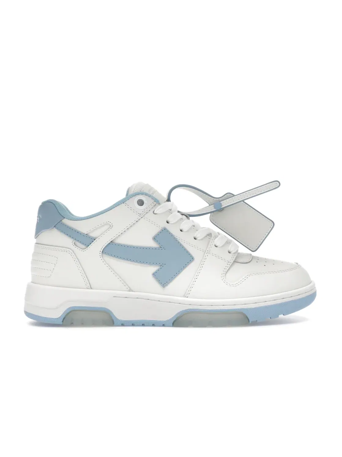 Мужские кроссовки с низким верхом OFF-WHITE Out Of Office OOO Low Tops OFF-WHITE — изображение 1 из 4, белый/светлый синий
