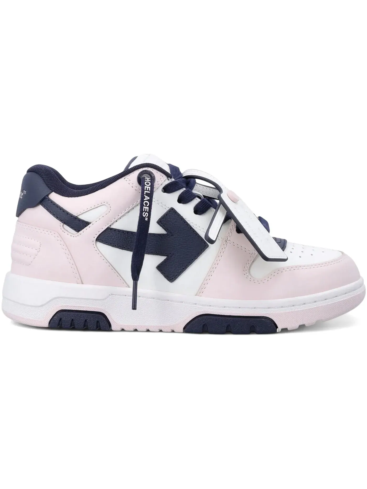 Женские кроссовки с низким верхом OFF-WHITE Out Of Office OOO Low Tops OFF-WHITE — изображение 1 из 1, розовый/темный синий