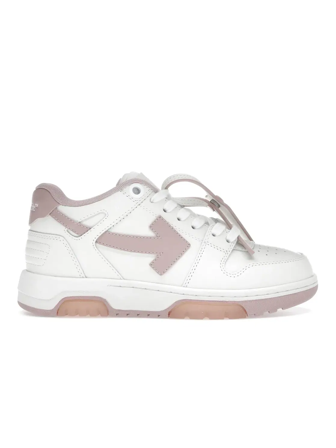 Женские кроссовки с низким верхом OFF-WHITE Out Of Office OOO Low Tops OFF-WHITE — изображение 1 из 4, белый/розовый