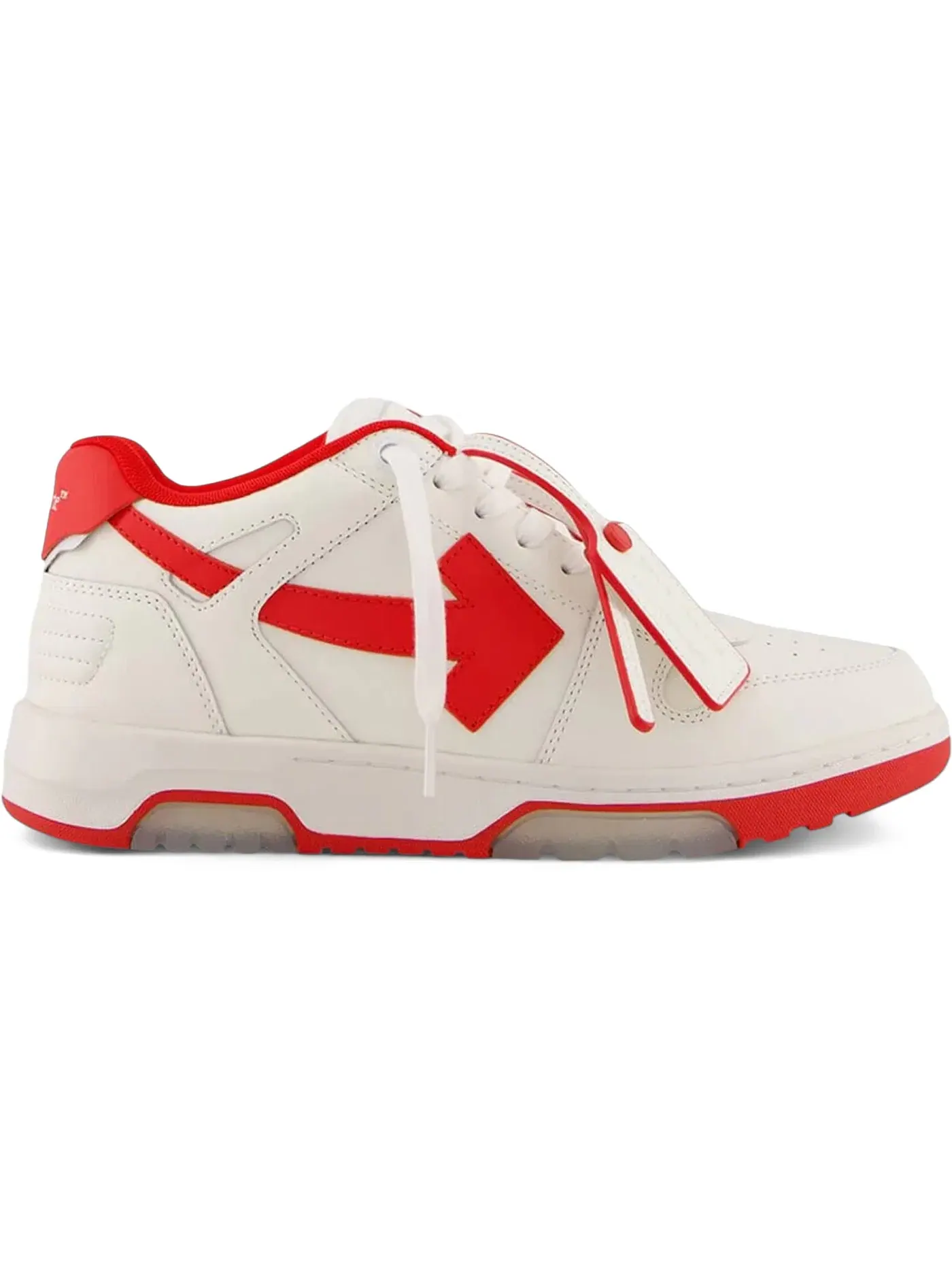 Мужские кроссовки с низким верхом OFF-WHITE Out Of Office "OOO" Low Tops OFF-WHITE — изображение 1 из 1, белый/красный