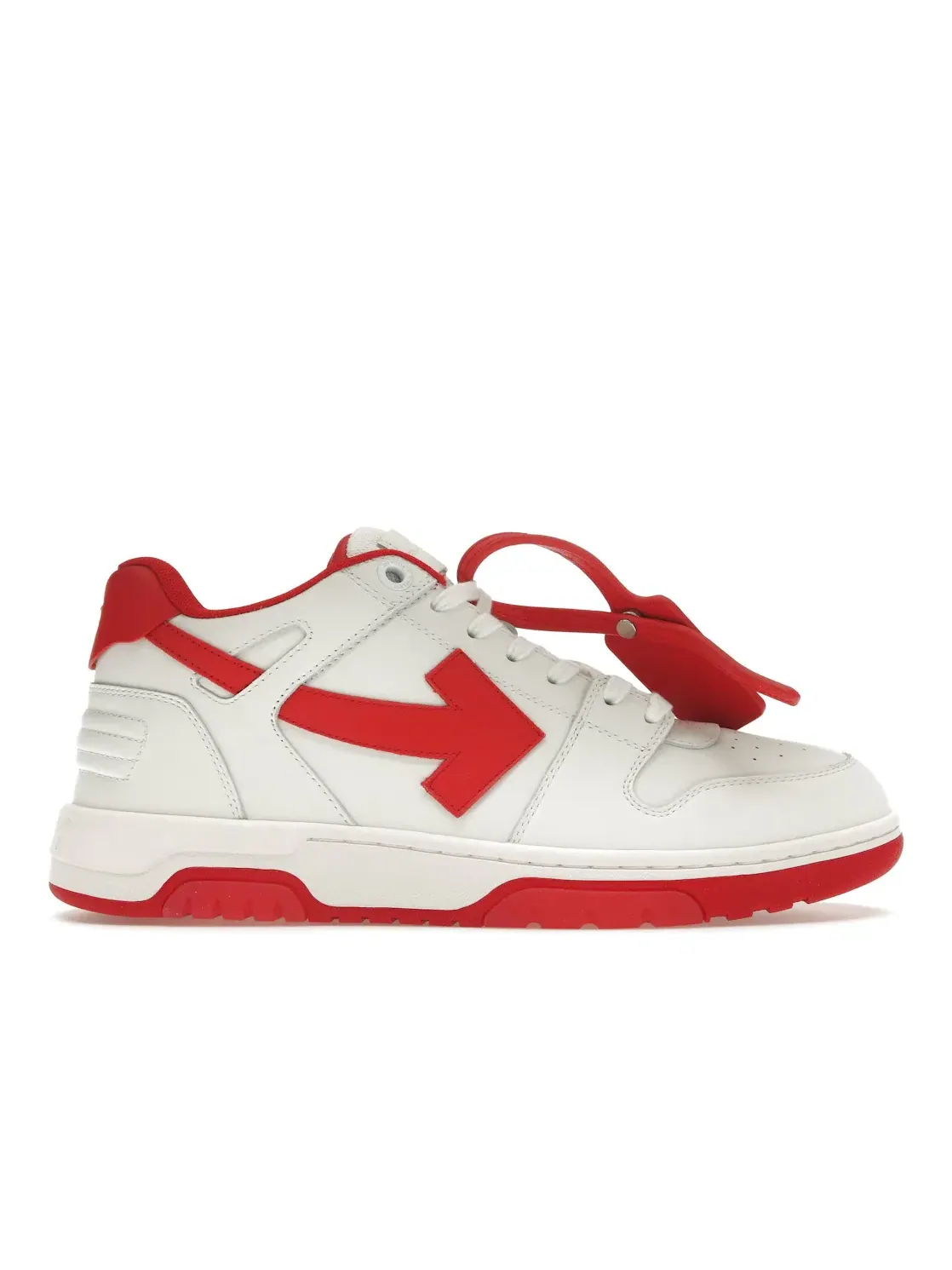 Мужские кроссовки с низким верхом OFF-WHITE Out Of Office OOO Low Tops OFF-WHITE — изображение 1 из 4, белый/красный