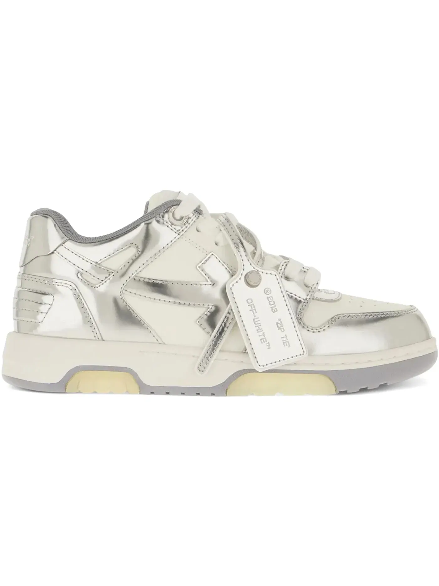 Женские кроссовки OFF-WHITE Out Of Office OOO Low Tops — изображение 1 из 1, белый/серебристый