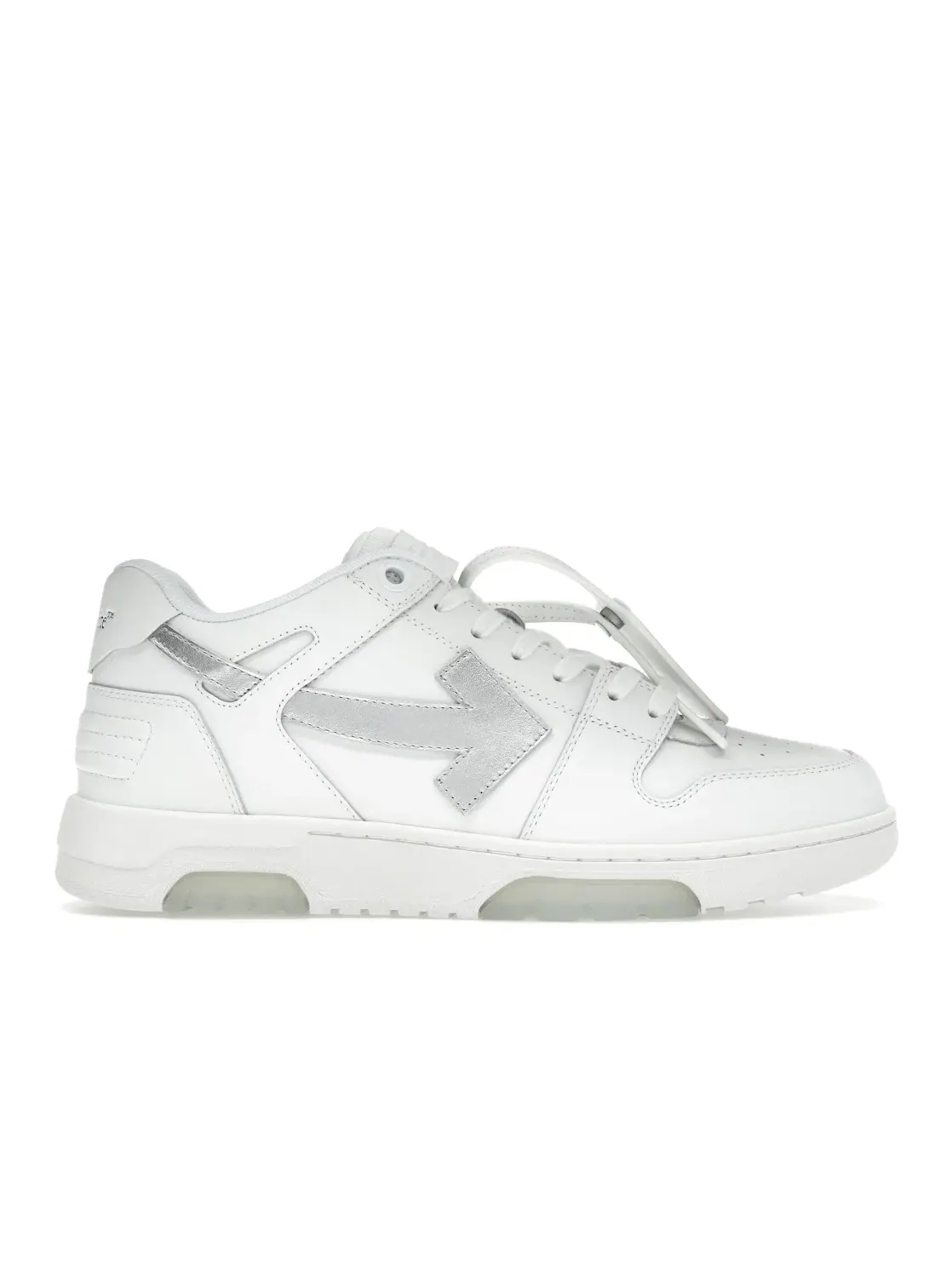 Мужские кроссовки с дизайном OFF-WHITE Out Of Office OOO Low Tops OFF-WHITE — изображение 1 из 4, белый серебристый