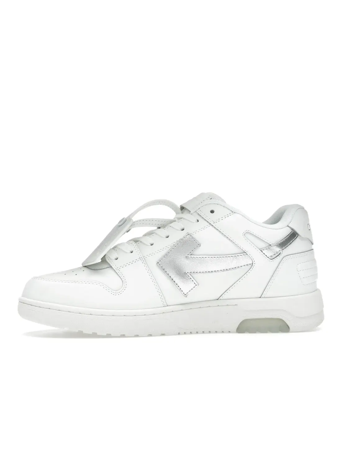 Мужские кроссовки с дизайном OFF-WHITE Out Of Office OOO Low Tops OFF-WHITE — изображение 3 из 4, белый серебристый