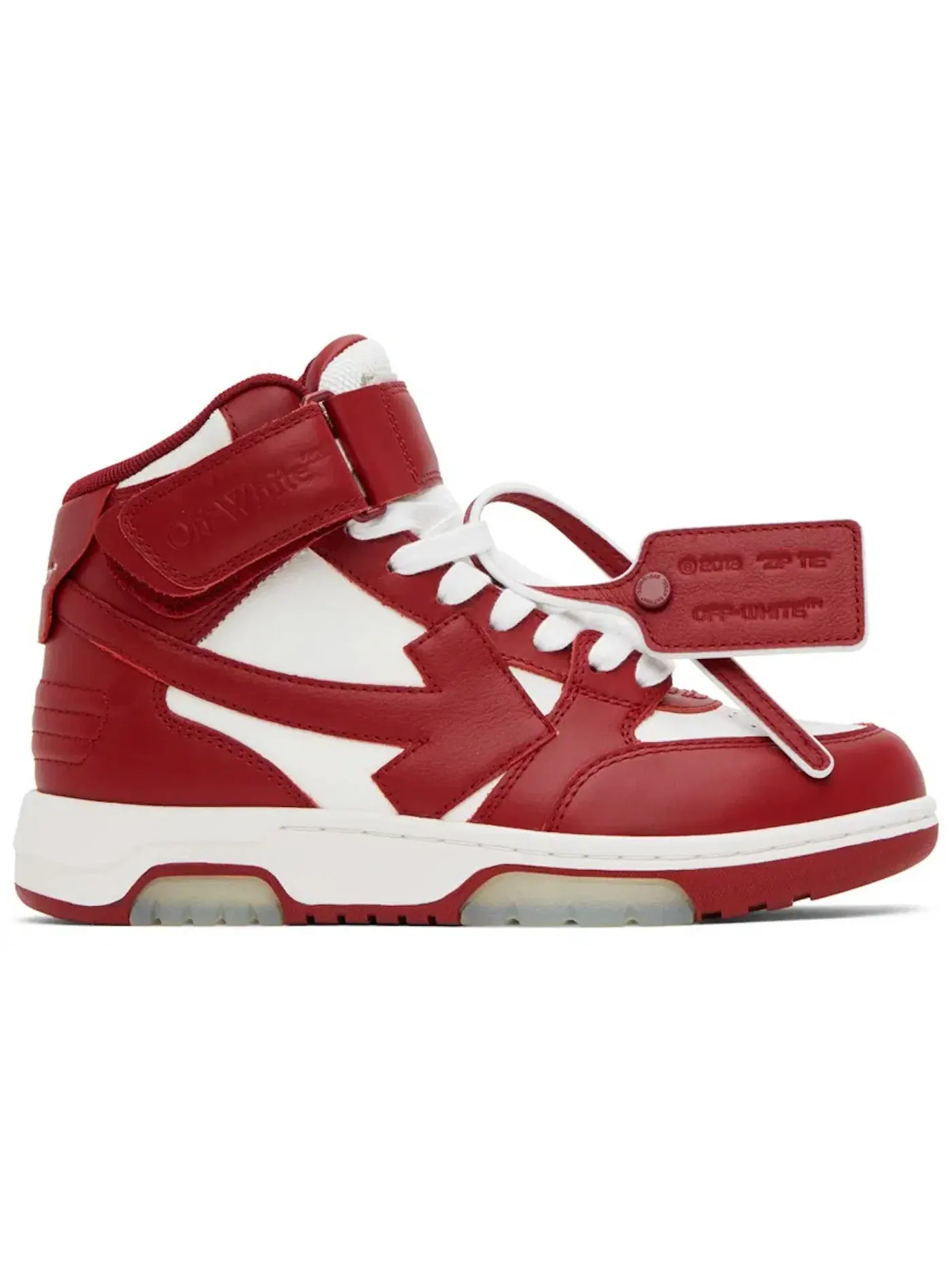 Женские кроссовки OFF-WHITE Out Of Office OOO Mid OFF-WHITE — изображение 1 из 1, белый/красный