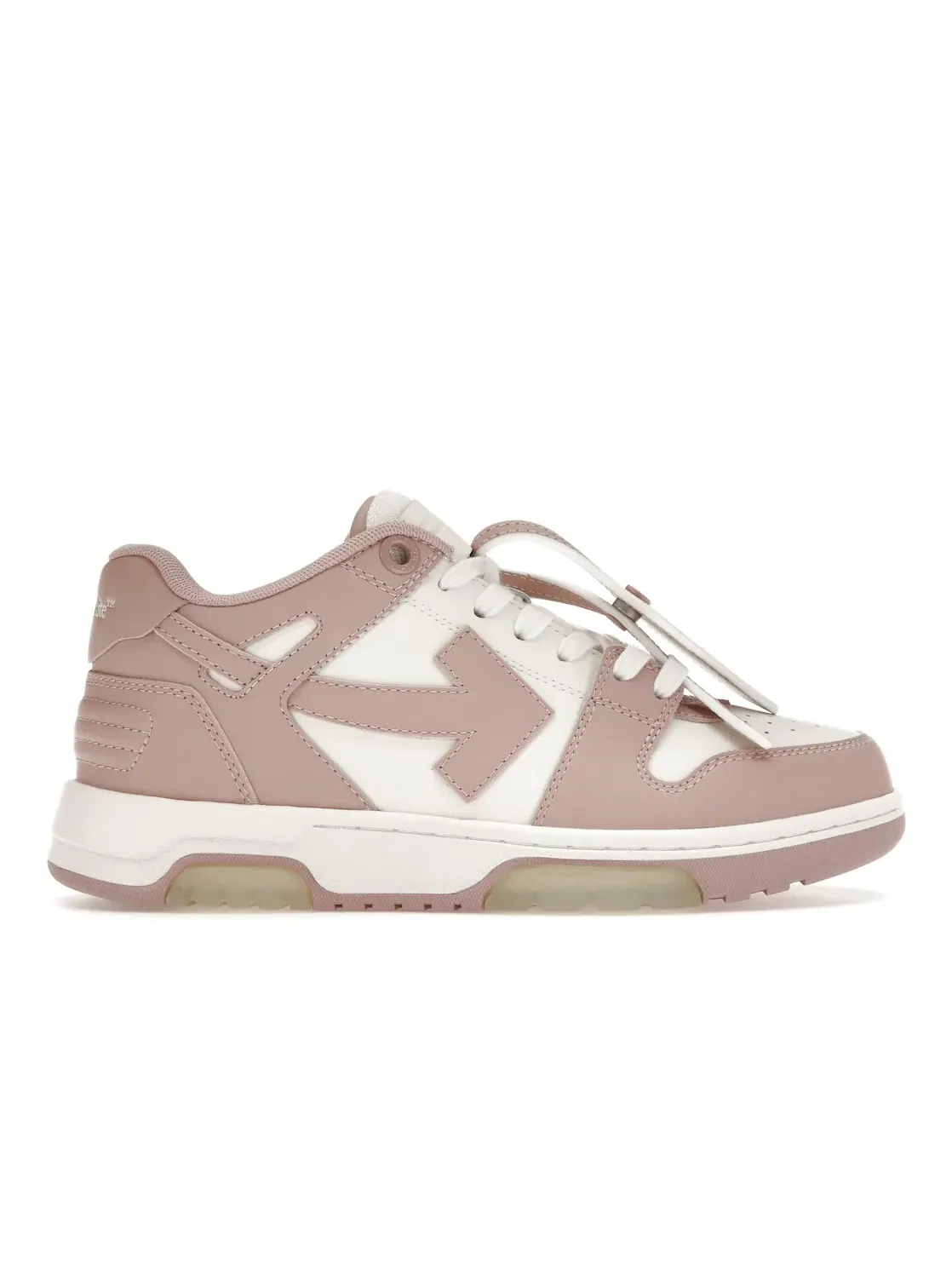 Женские кроссовки с дизайном OFF-WHITE Out Of Office OOO OFF-WHITE — изображение 1 из 4, белый/розовый