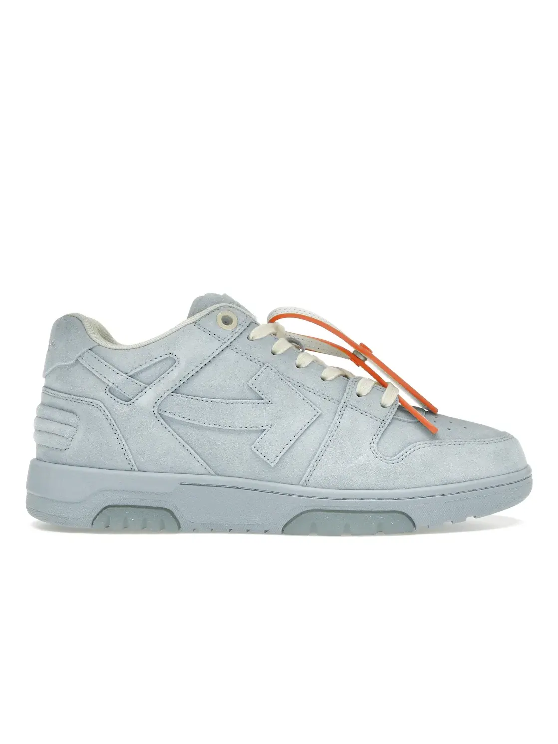 Мужские кроссовки из замши Out Of Office OFF-WHITE — изображение 1 из 4, светлый синий