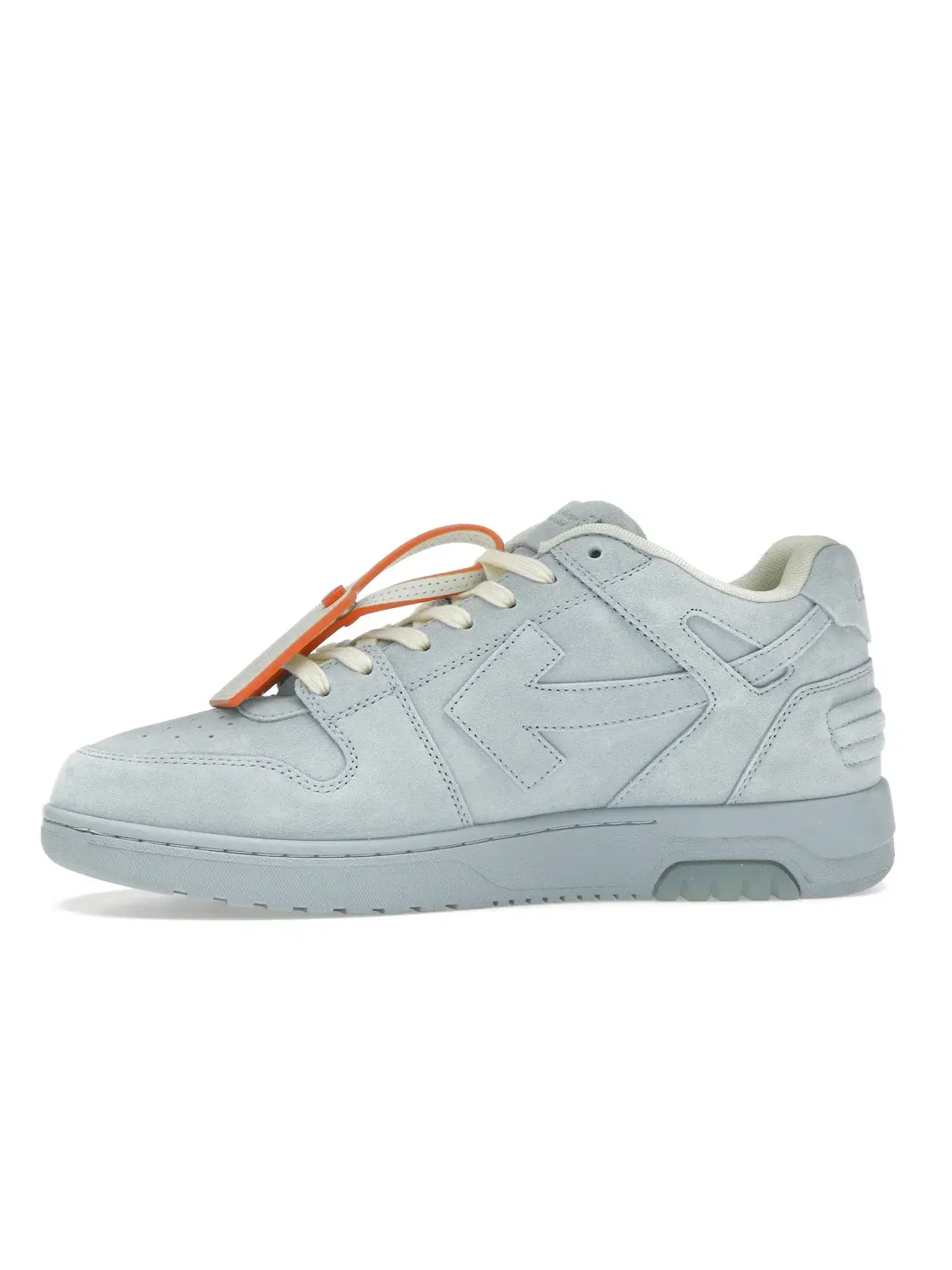 Мужские кроссовки из замши Out Of Office OFF-WHITE — изображение 3 из 4, светлый синий