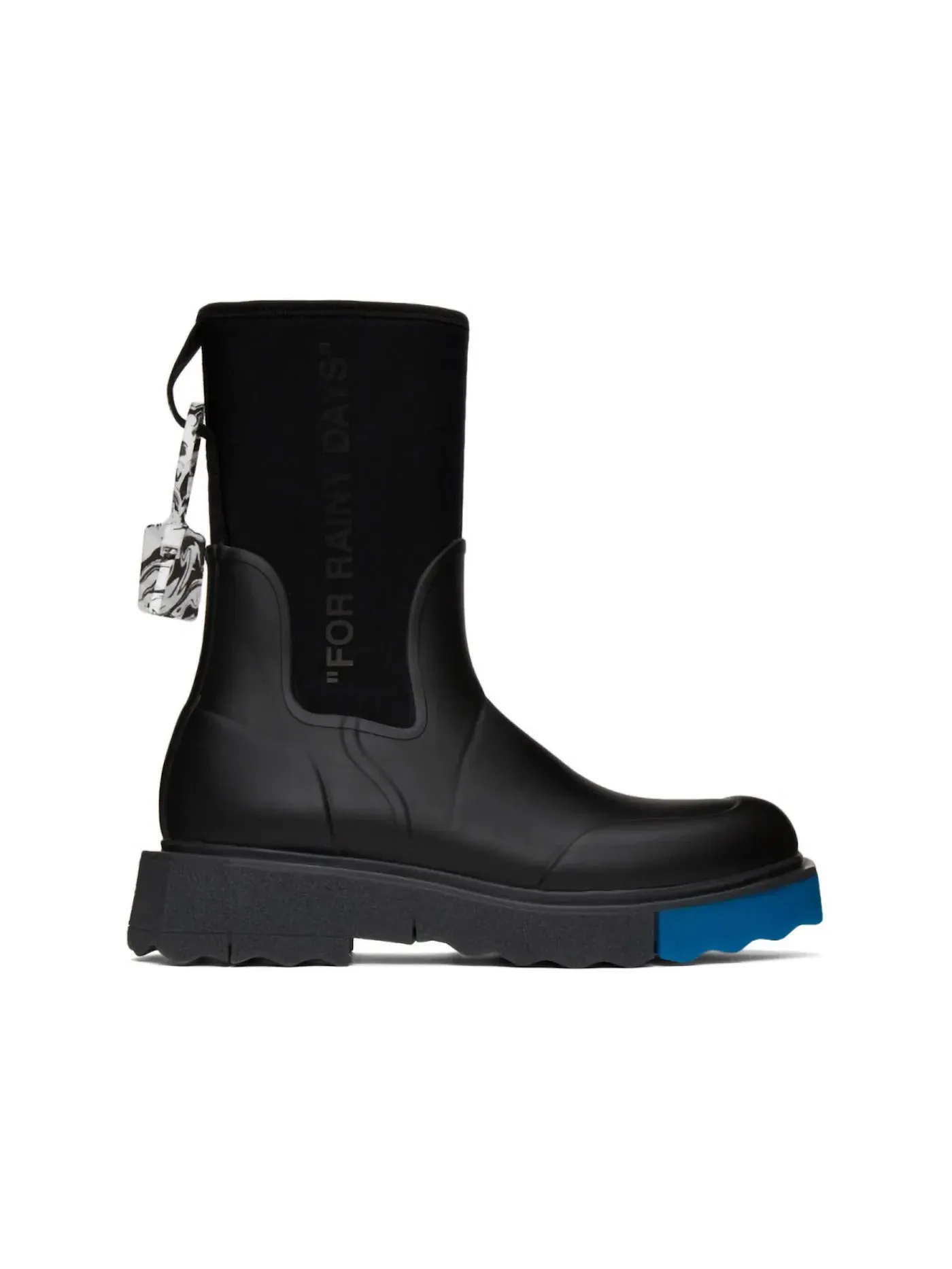 Мужские резиновые сапоги с принтом OFF-WHITE Sponge Rubber Rain Boot