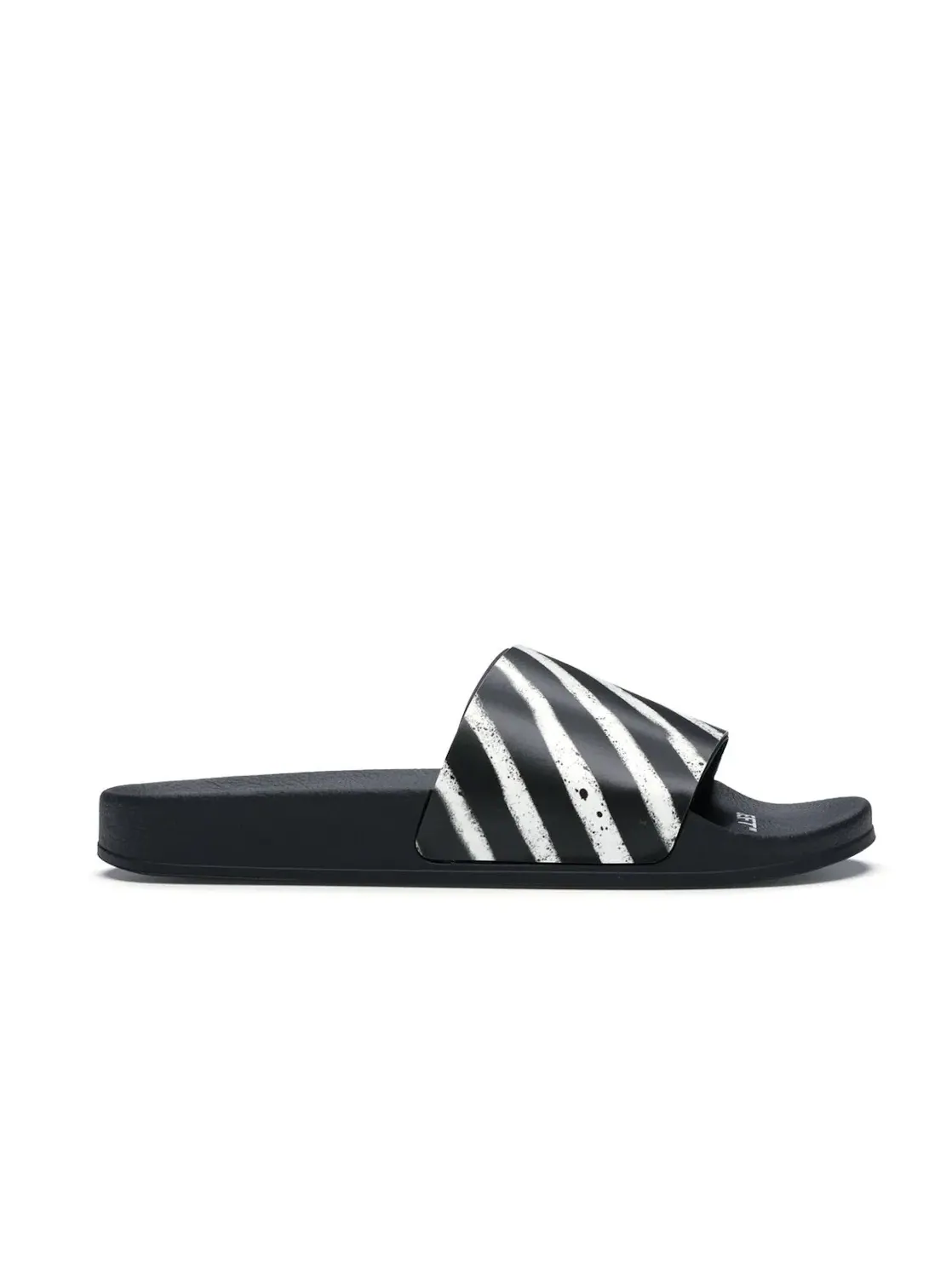 Мужские шлепанцы с принтом OFF-WHITE Spray Stripes Slider OFF-WHITE — изображение 1 из 4, черный/белый