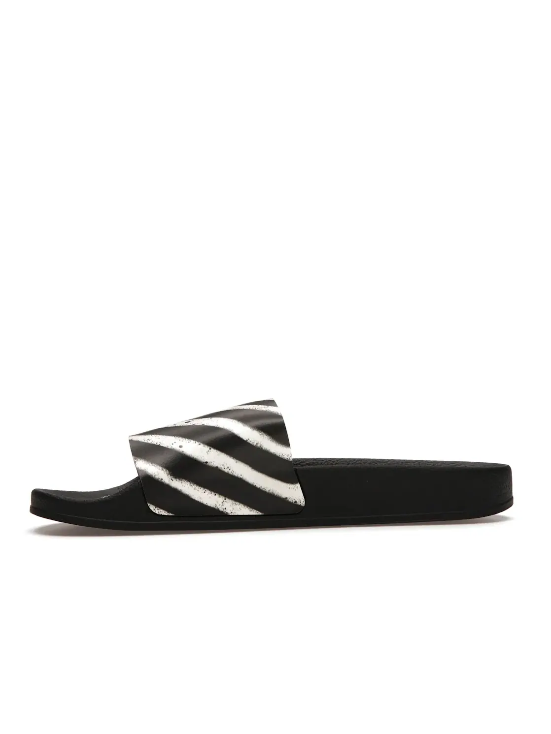 Мужские шлепанцы с принтом OFF-WHITE Spray Stripes Slides OFF-WHITE — изображение 3 из 4, черный