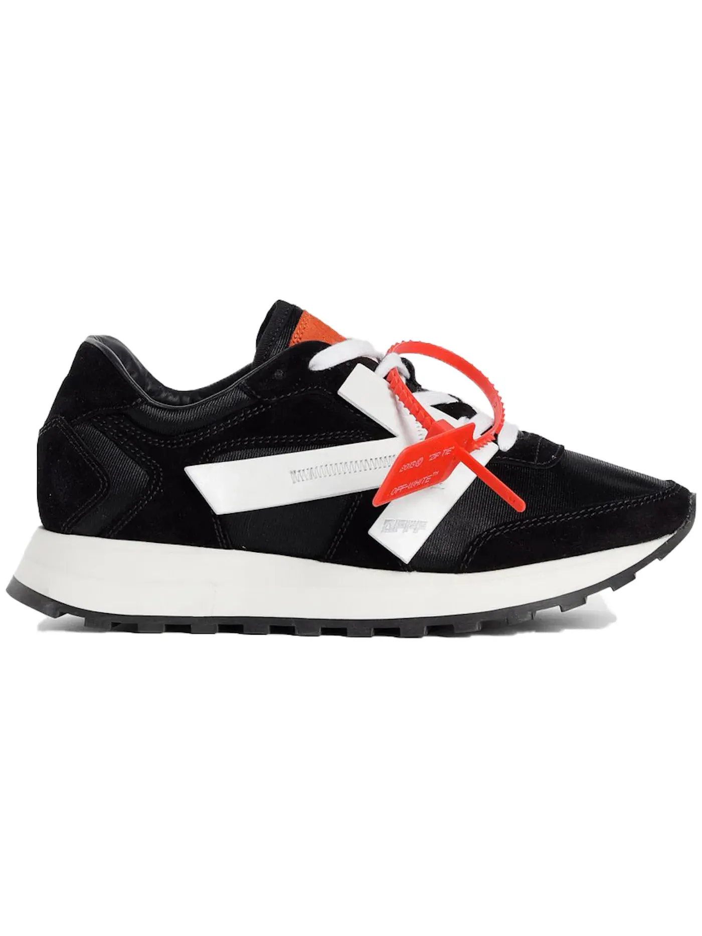 Женские кроссовки OFF-WHITE Suede Runner — изображение 1 из 1, черный