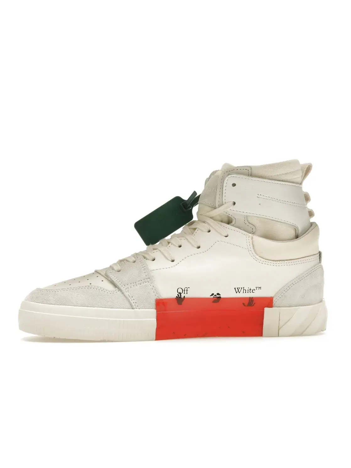 Мужские кроссовки высокие OFF-WHITE Vulc High OFF-WHITE — изображение 3 из 4, белый/белый