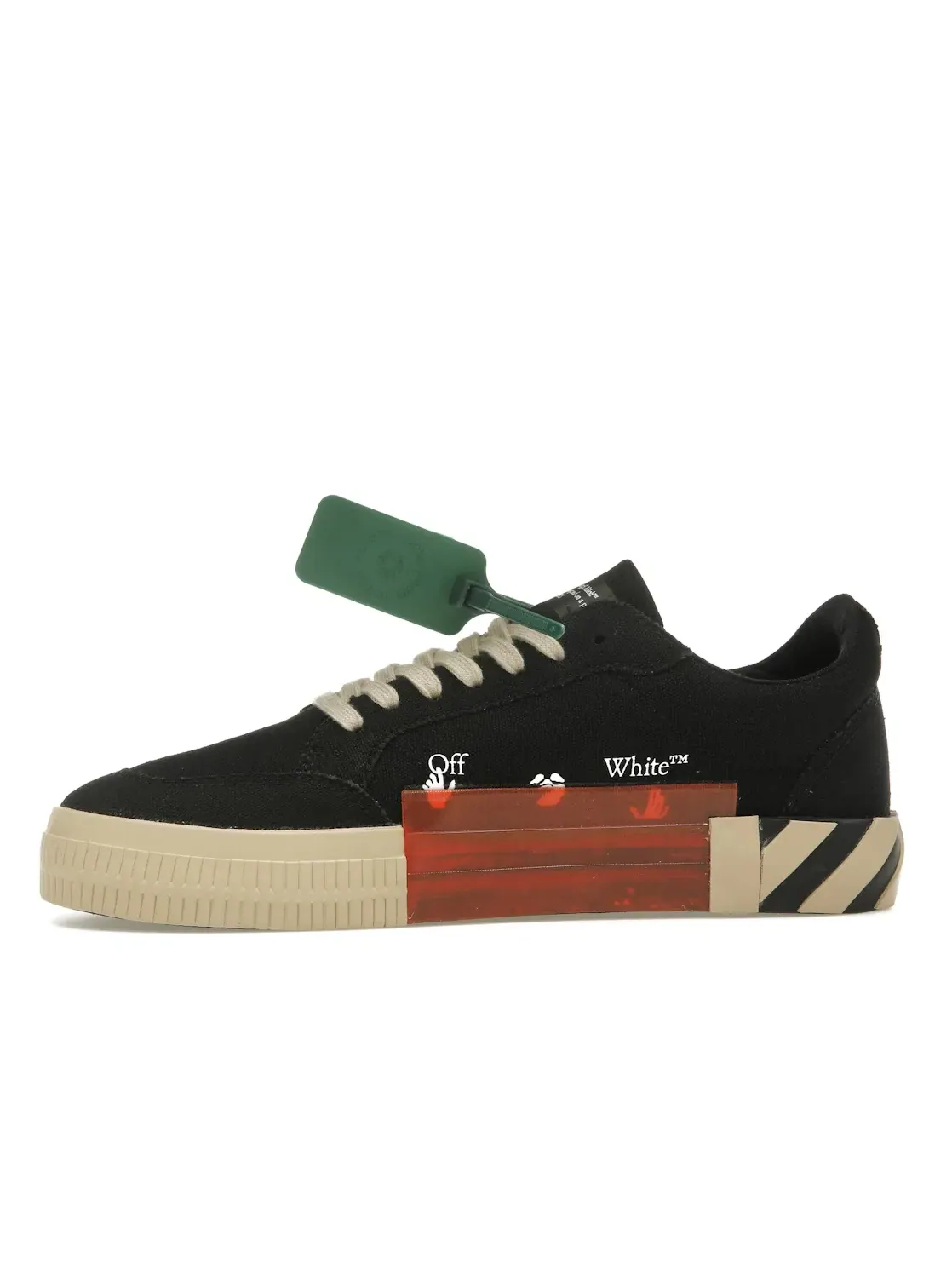 Мужские кроссовки с низким верхом OFF-WHITE Vulc Low OFF-WHITE — изображение 3 из 4, черный/бежевый/зеленый