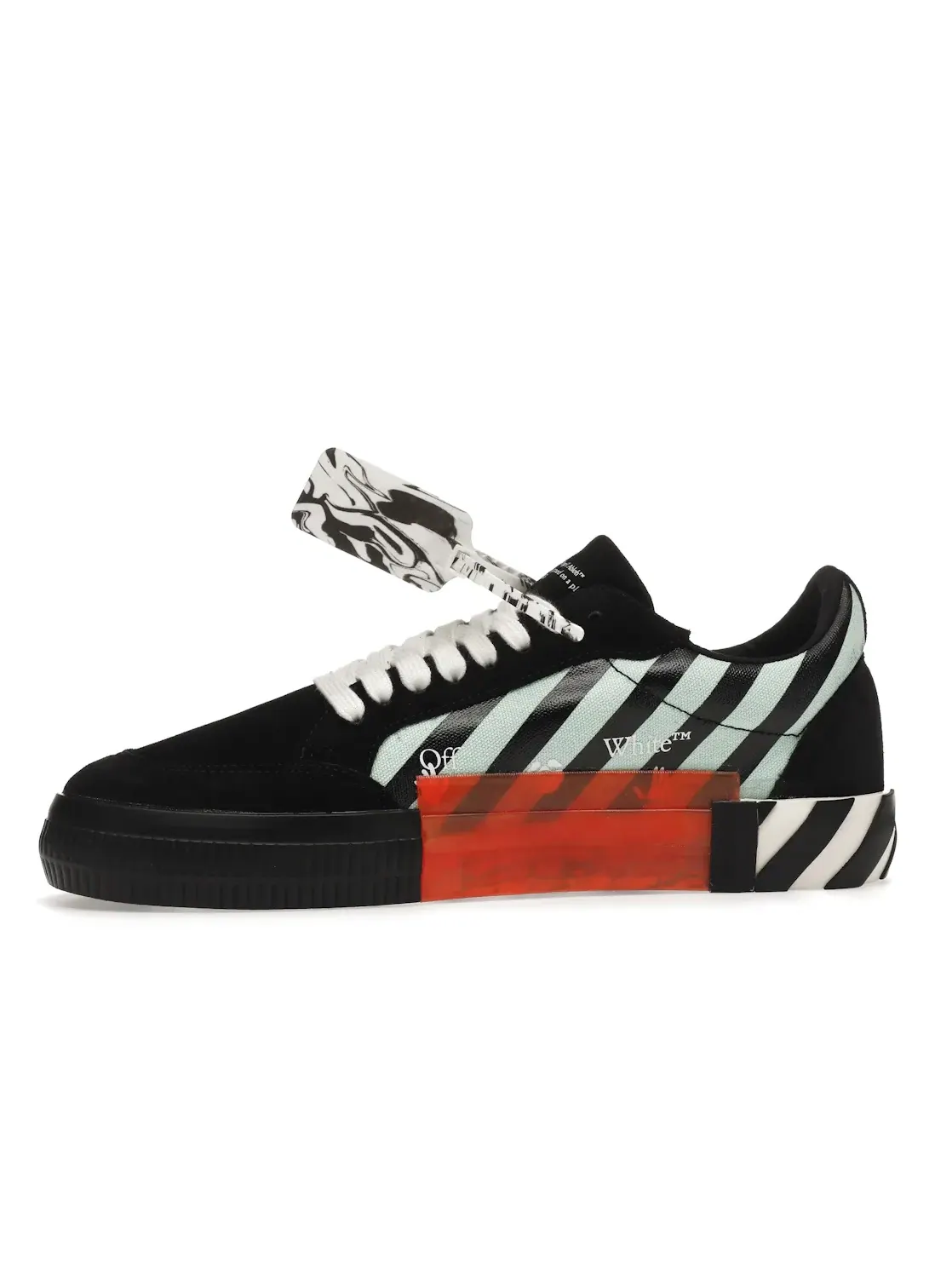 Мужские кроссовки с контрастным дизайном OFF-WHITE Vulc Low OFF-WHITE — изображение 3 из 4, черный/синий/белый