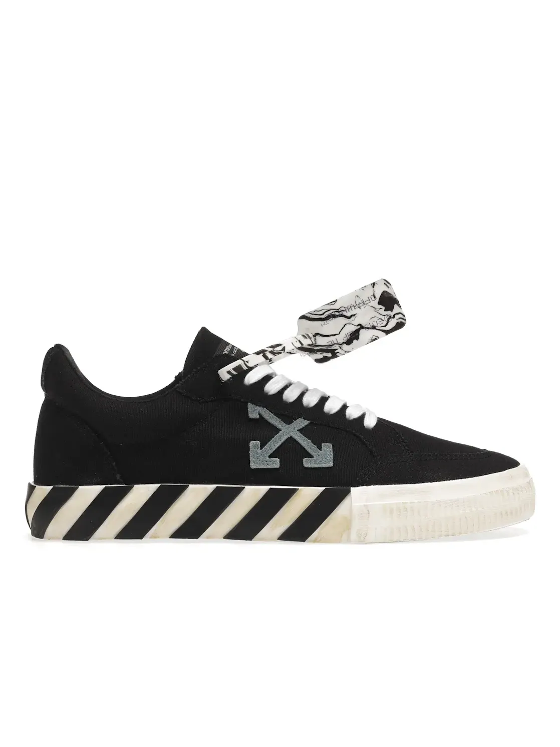 Мужские кроссовки с контрастными акцентами OFF-WHITE Vulc Low — изображение 1 из 4, черный/белый/синий