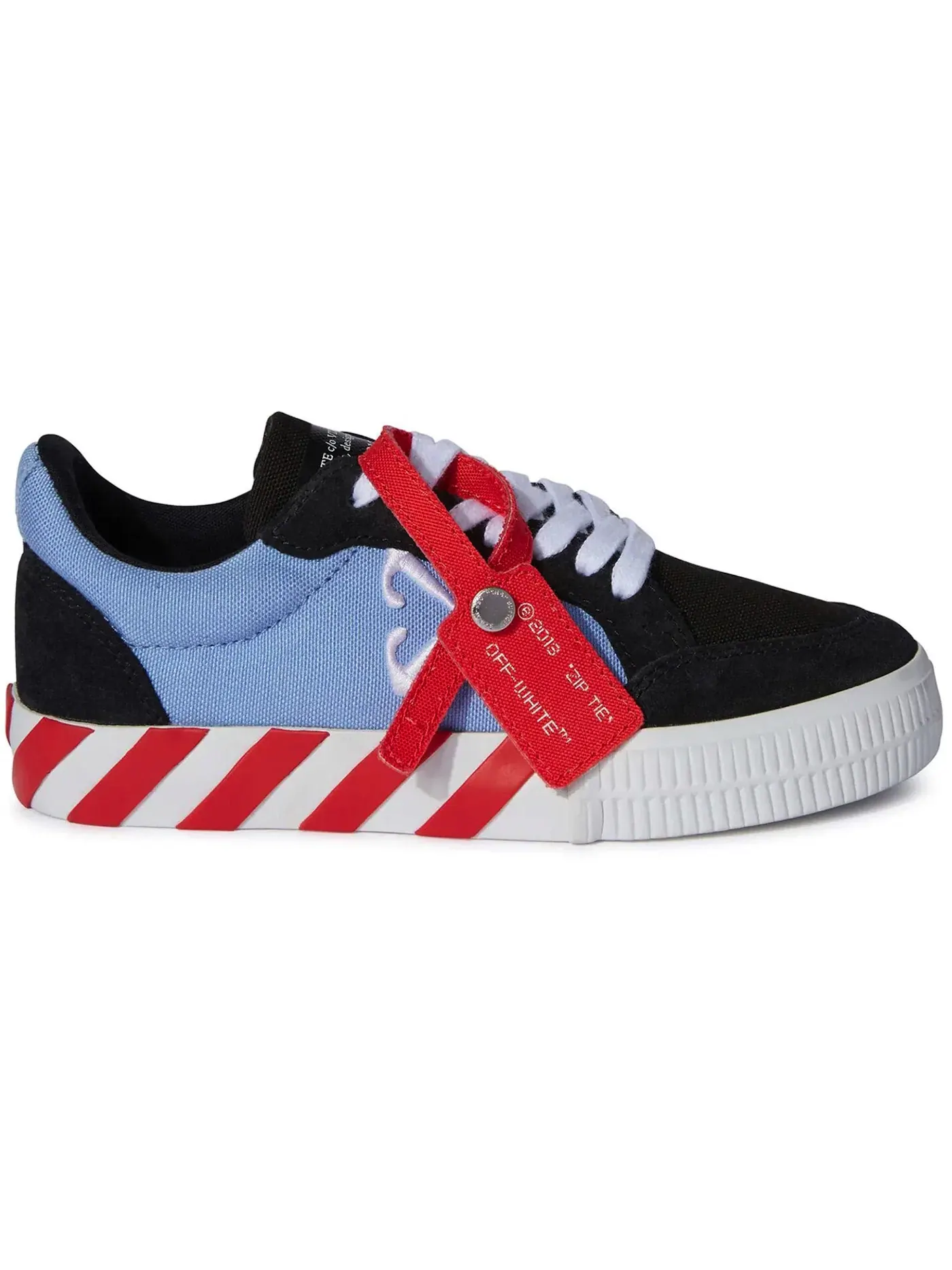 Детские кроссовки с низким верхом OFF-WHITE Vulc Low OFF-WHITE — изображение 1 из 1, черный/светло-синий