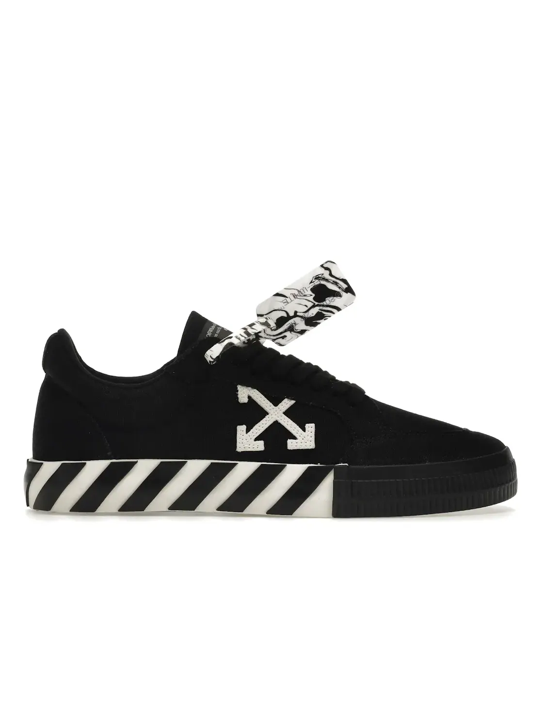 Мужские кеды с принтом OFF-WHITE Vulc Low — изображение 1 из 4, черный/белый