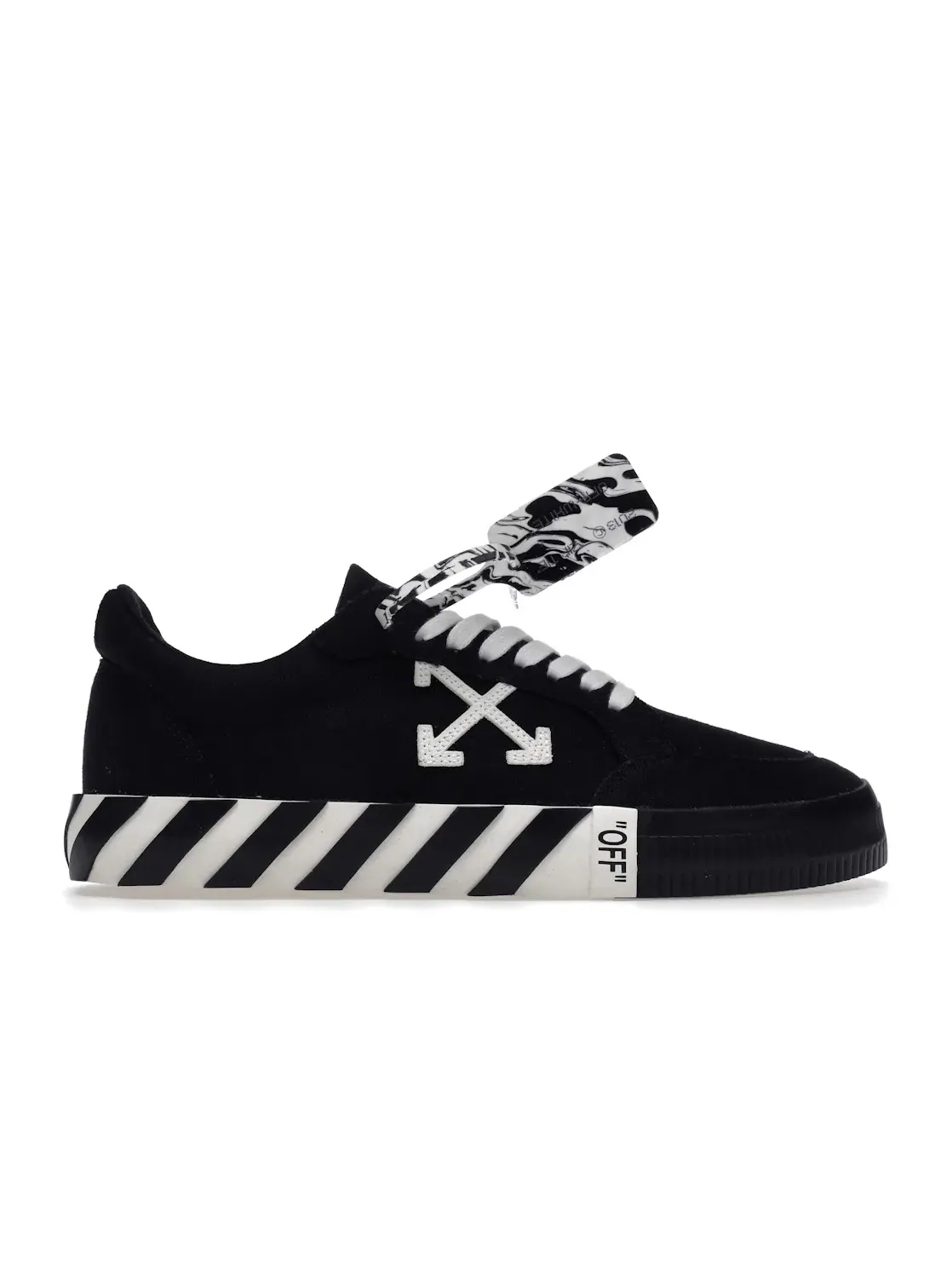 Мужские кроссовки с принтом OFF-WHITE Vulc Low OFF-WHITE — изображение 1 из 4, черный/черный/белый