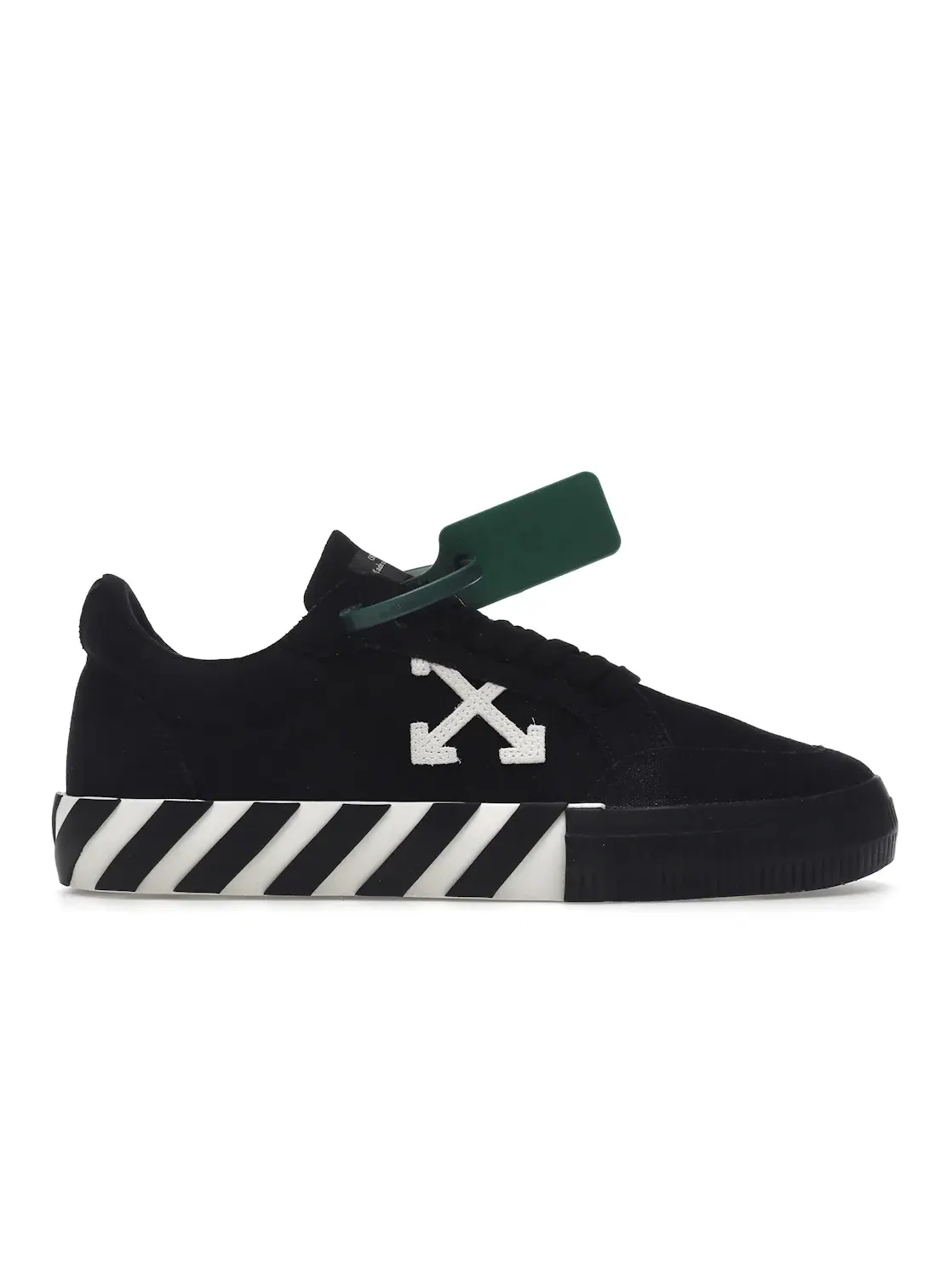 Мужские кеды низкие из парусины OFF-WHITE Vulc Low Canvas — изображение 1 из 4, черный/белый/черный