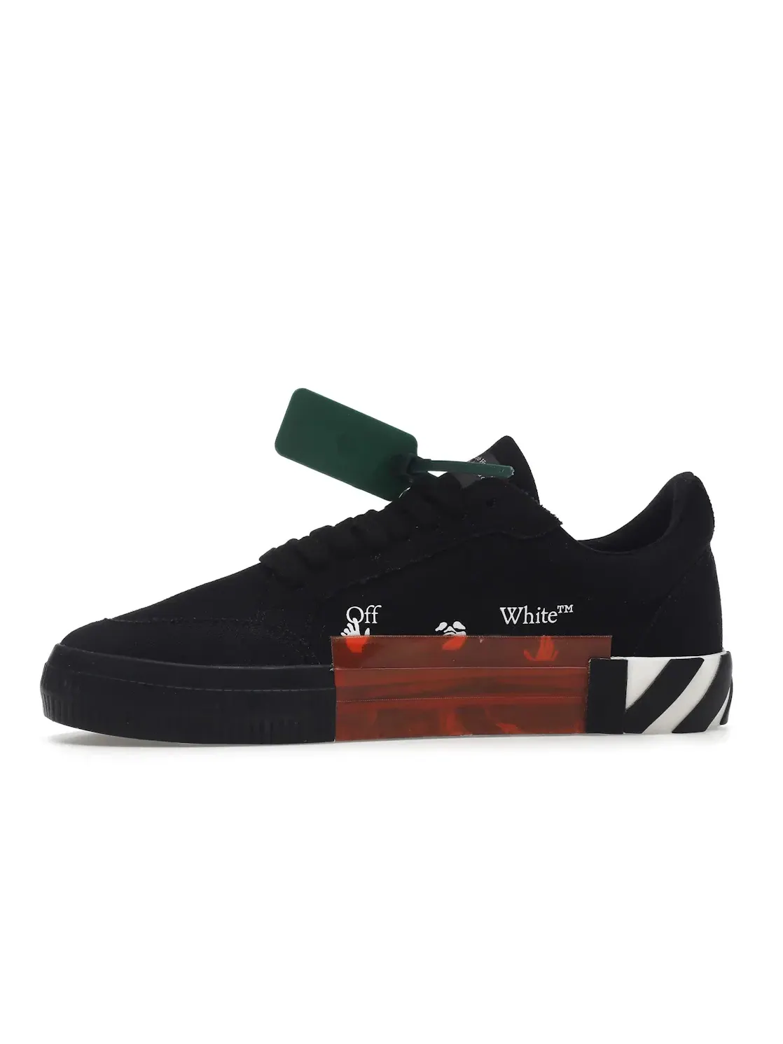 Мужские кеды низкие из парусины OFF-WHITE Vulc Low Canvas — изображение 3 из 4, черный/белый/черный