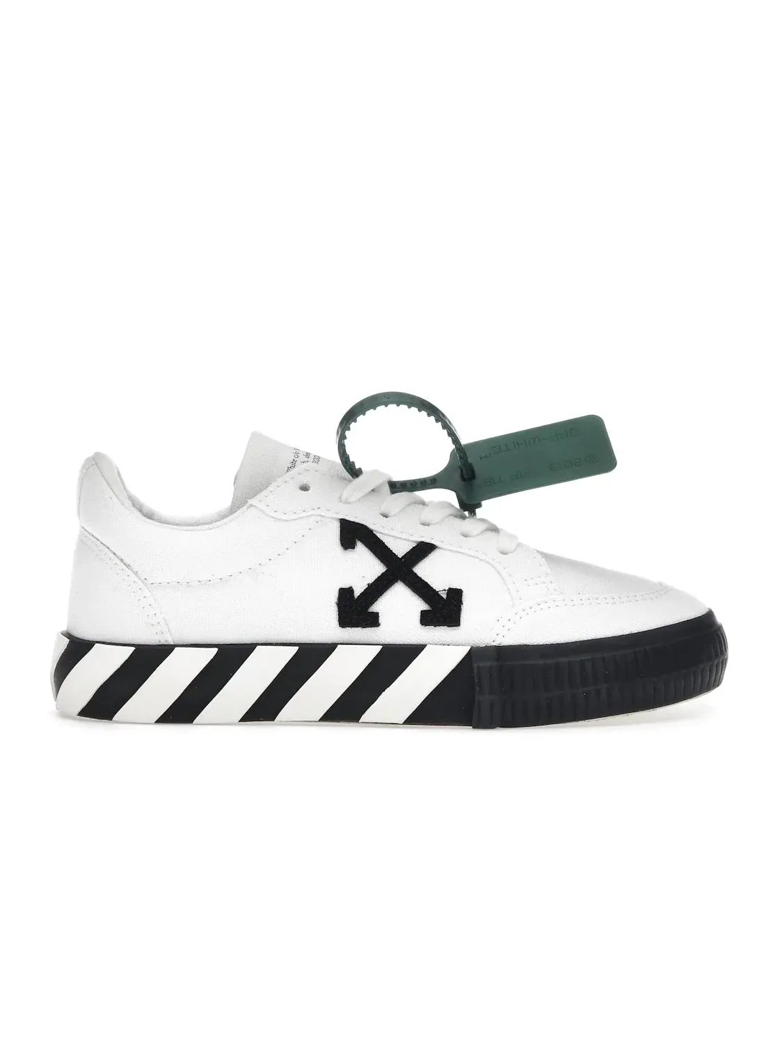 Женские кеды с низким верхом OFF-WHITE Vulc Low Canvas — изображение 1 из 4, черный/белый