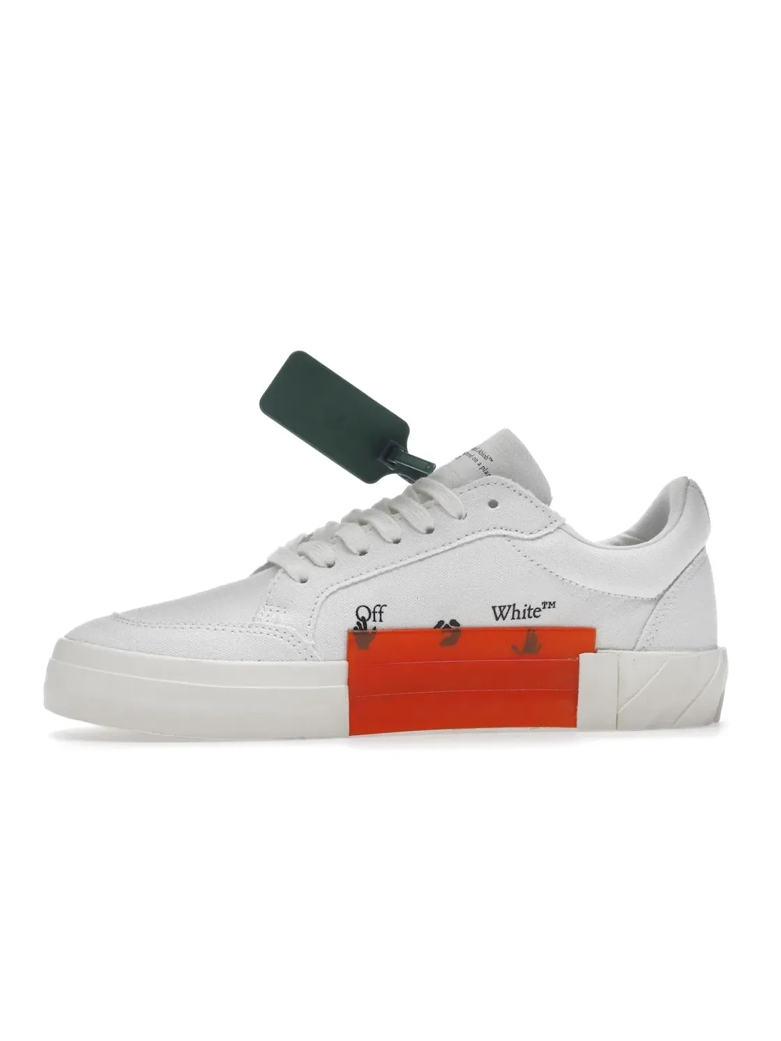 Мужские кеды Vulc Low Canvas OFF-WHITE — изображение 3 из 4, белый/белый/черный