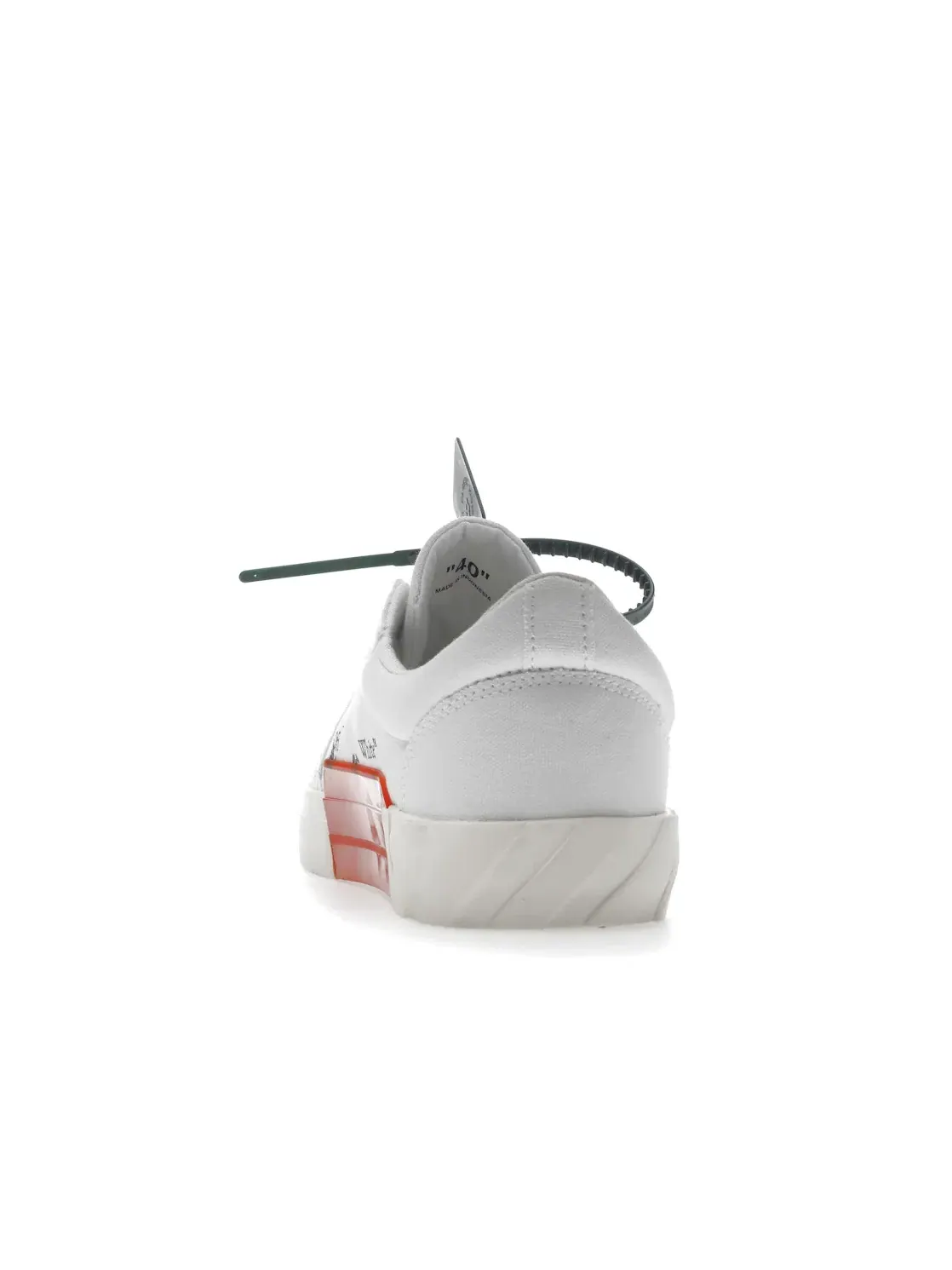 Мужские кеды Vulc Low Canvas OFF-WHITE — изображение 4 из 4, белый/белый/черный