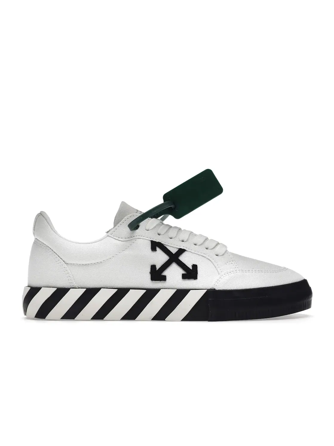 Мужские кроссовки с низким верхом OFF-WHITE Vulc Low Canvas — изображение 1 из 4, белый черный