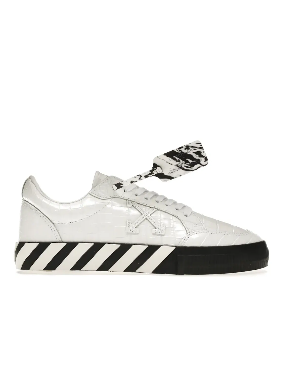 Мужские кроссовки кожаные OFF-WHITE Vulc Low OFF-WHITE — изображение 1 из 4, белый/черный